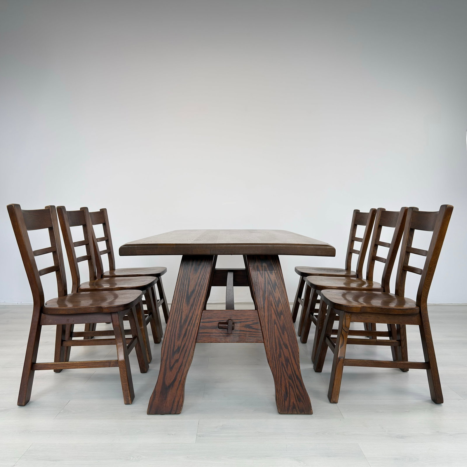 BRUTALIS OAK DINING TABLE - 13