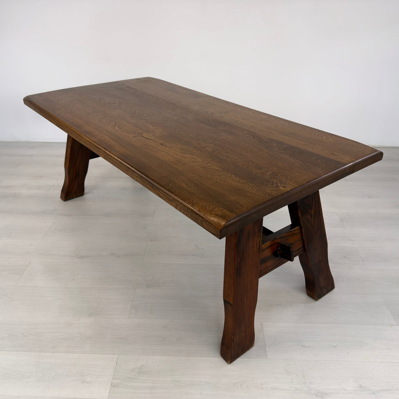 BRUTALIS OAK DINING TABLE - 5