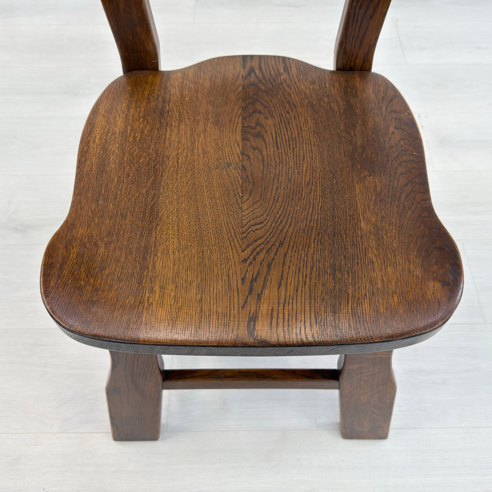 (6) BELGIAN BRUTALIST DINING CHAIRS - 8