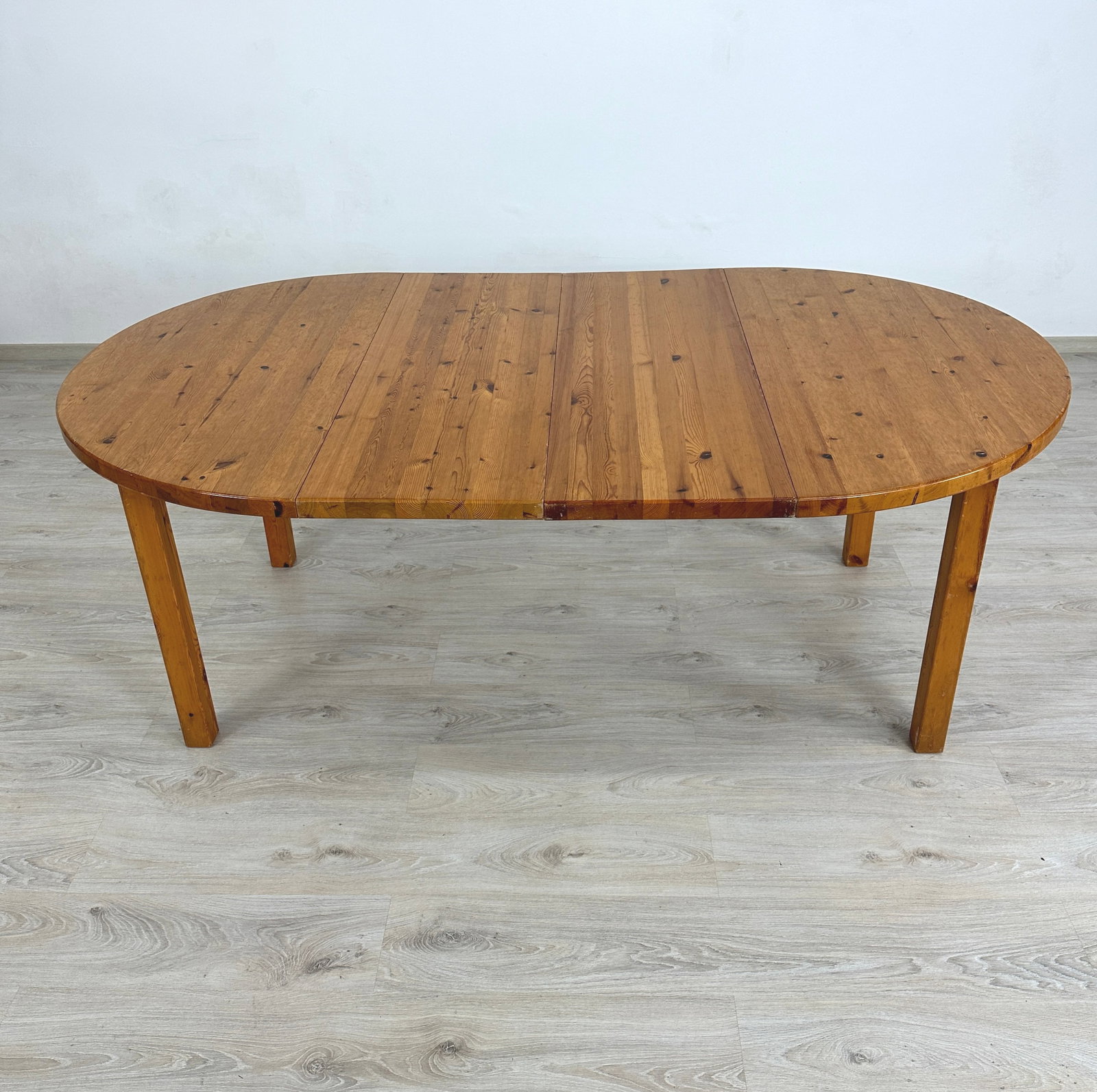 EXTENDABLE DANISH PINE DINING TABLE - 4