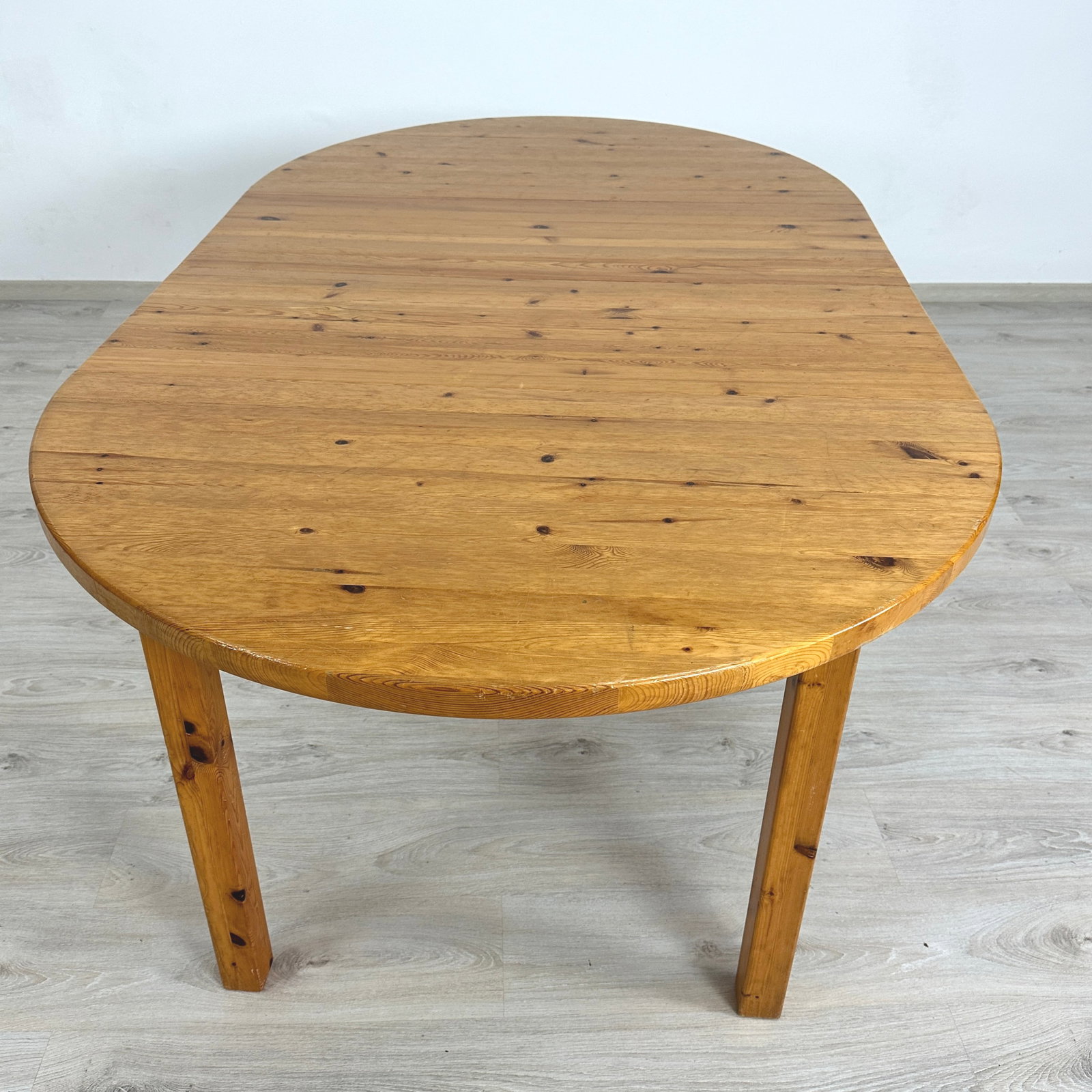 EXTENDABLE DANISH PINE DINING TABLE - 5