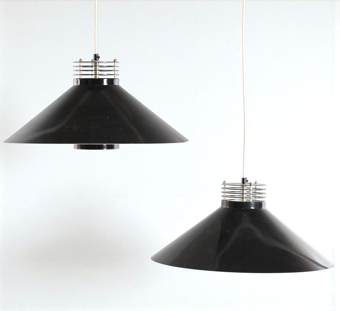 HANS SCHMIDT PENDANT LIGHTS, A PAIR (1 of 10)