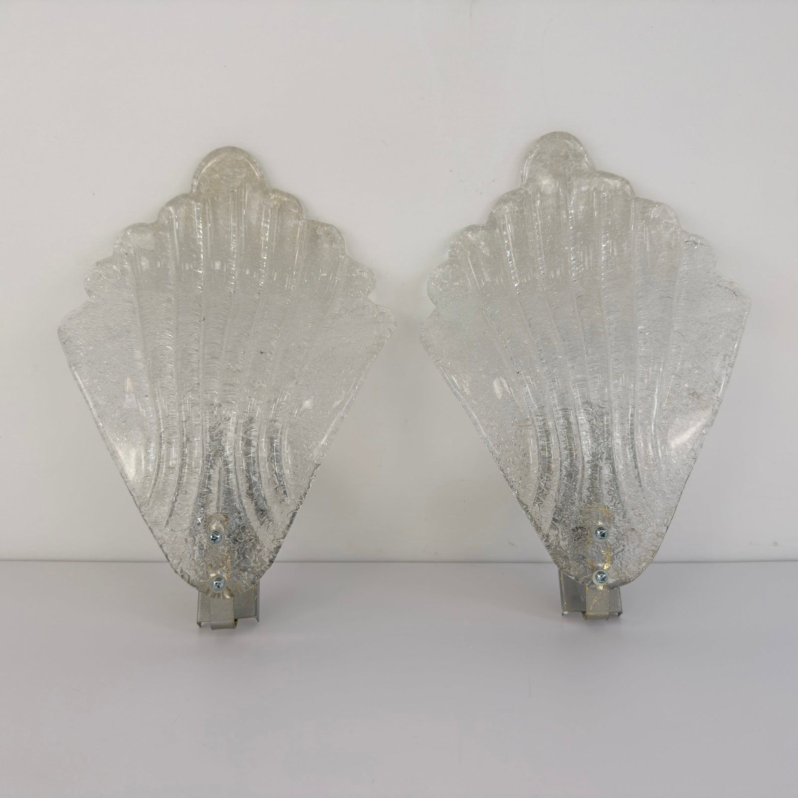 MURANO WALL SCONCES, A PAIR - 4