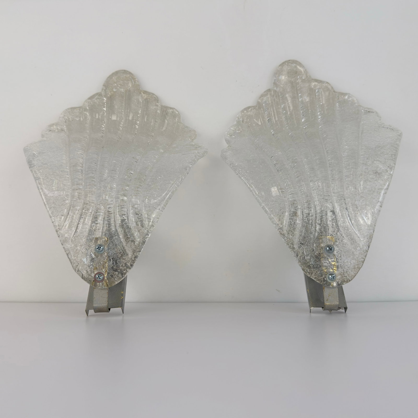 MURANO WALL SCONCES, A PAIR - 5