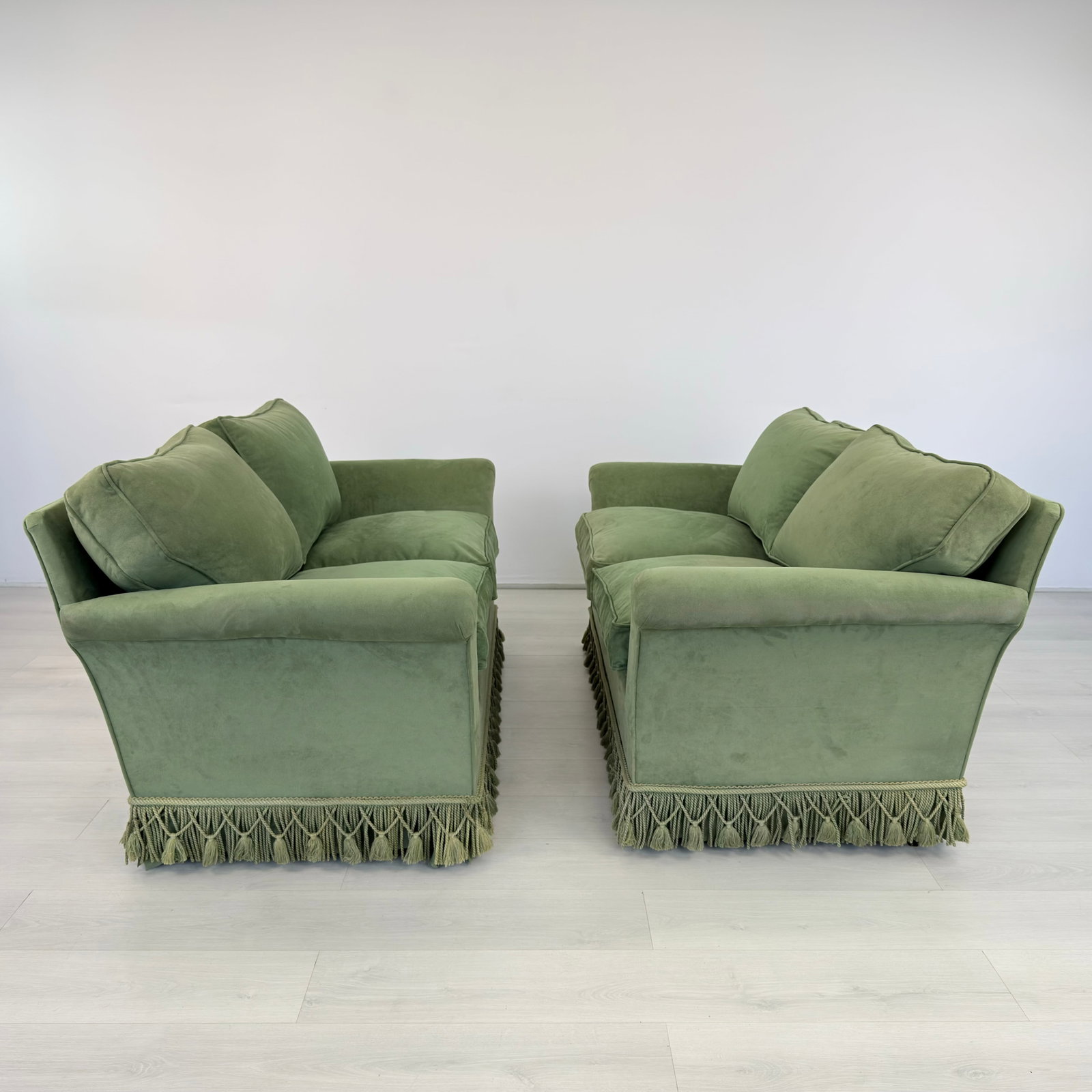 FRENCH TWO-SEATER SOFAS, A PAIR - 2