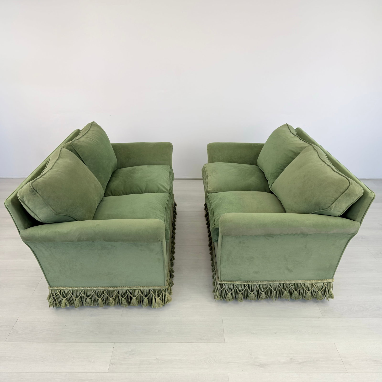 FRENCH TWO-SEATER SOFAS, A PAIR - 3