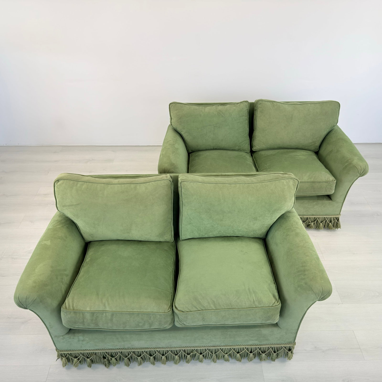 FRENCH TWO-SEATER SOFAS, A PAIR - 4