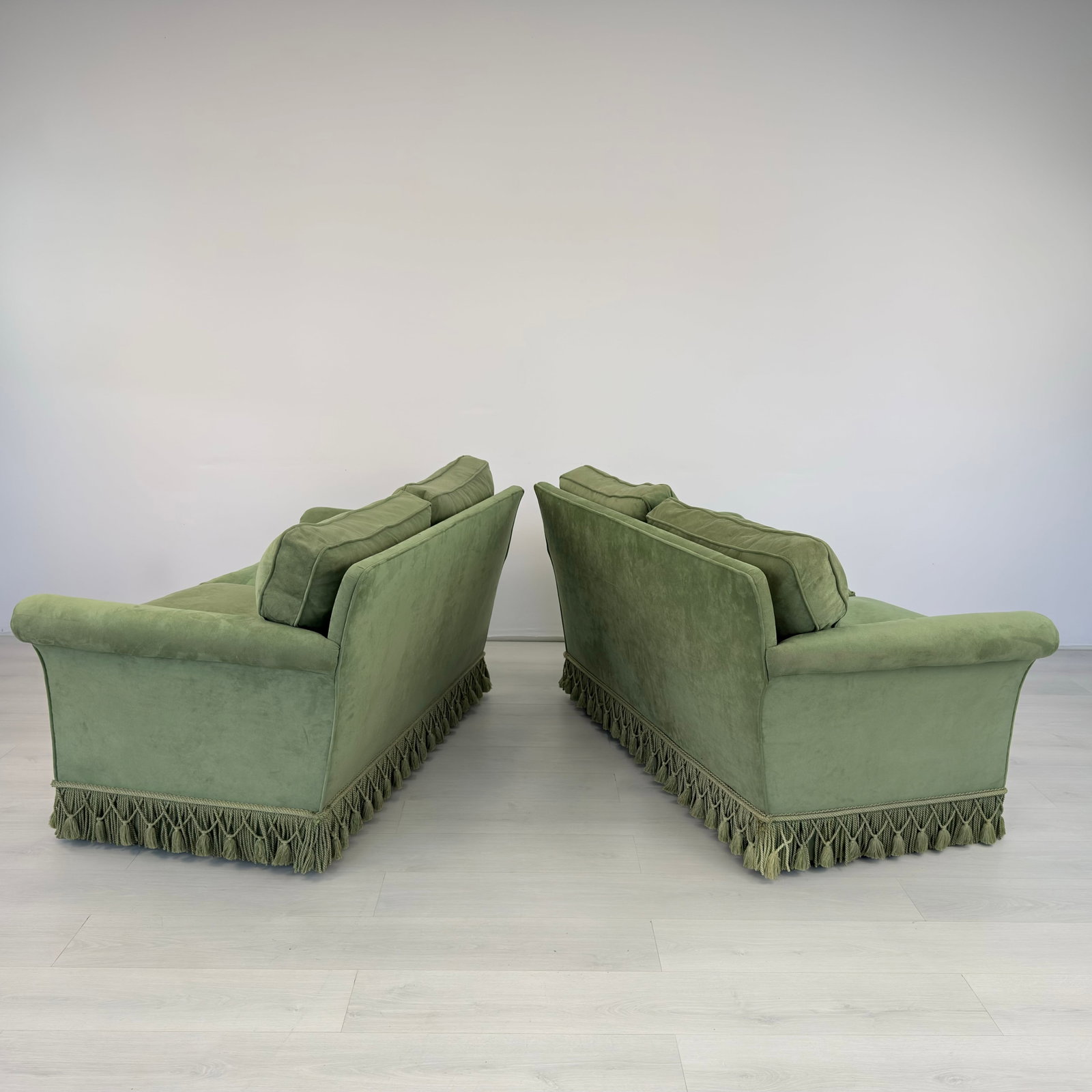 FRENCH TWO-SEATER SOFAS, A PAIR - 5