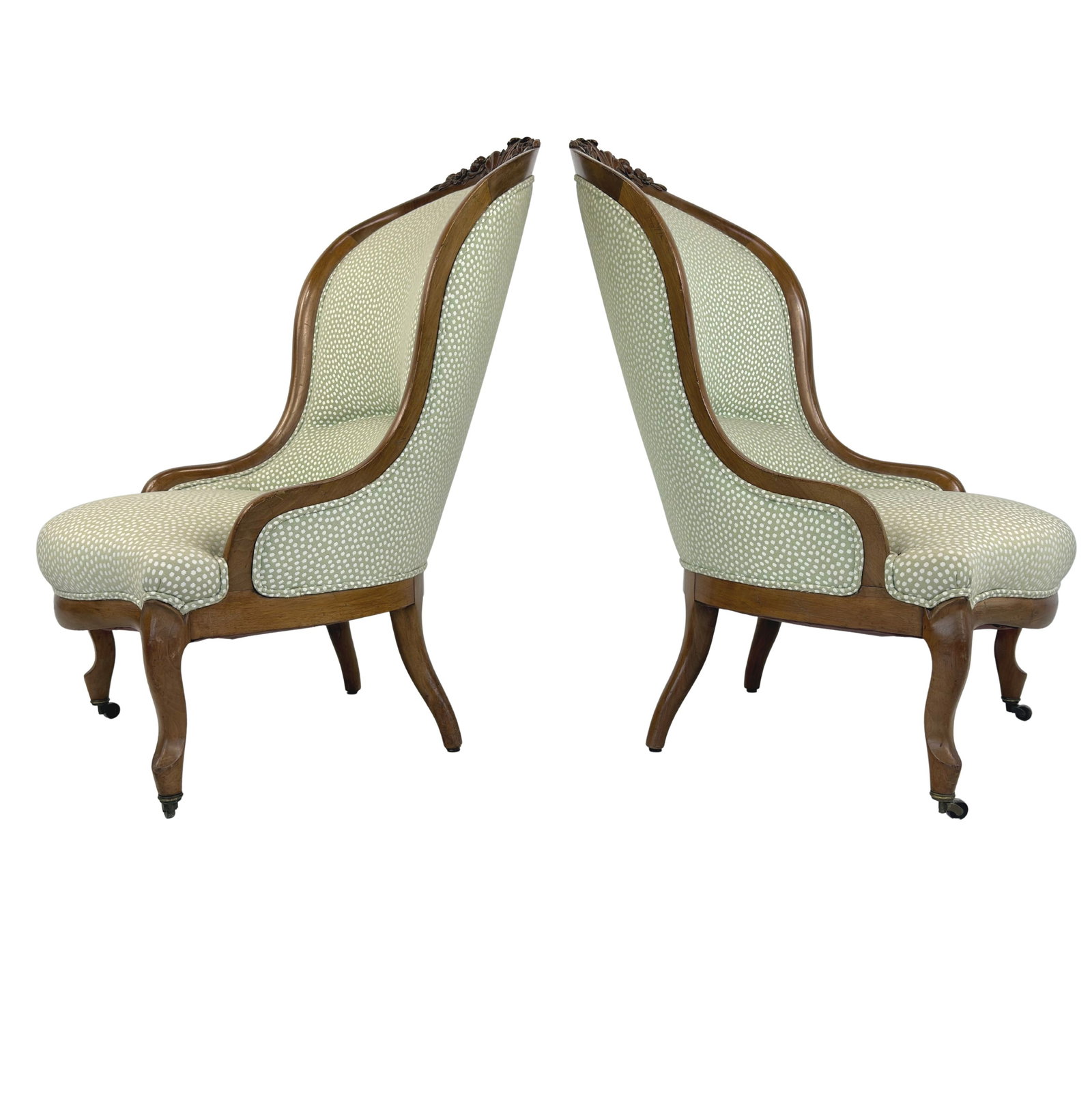 VICTORIAN PARLOR CHAIRS, A PAIR (1 of 11)