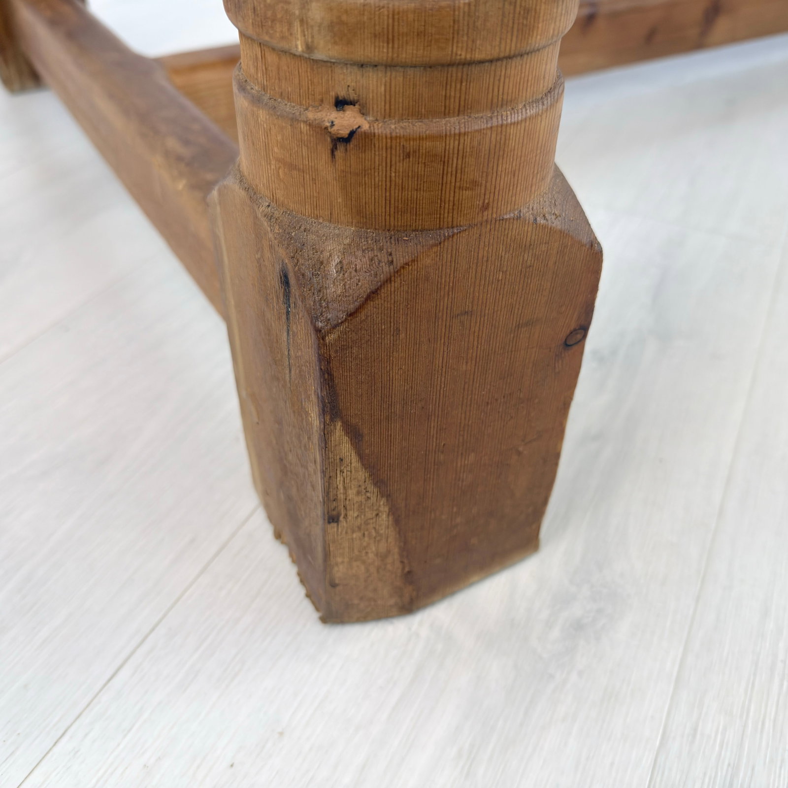 FARMHOUSE PINE DINING TABLE - 13