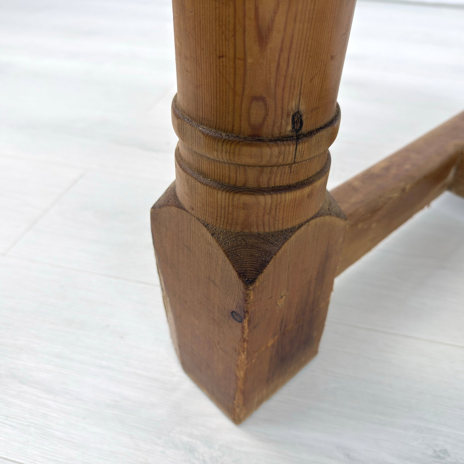 FARMHOUSE PINE DINING TABLE - 14
