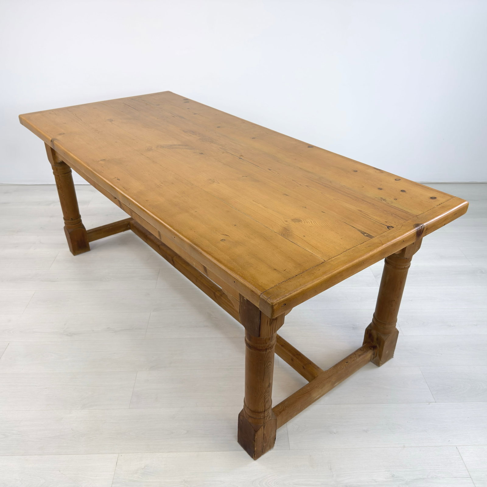FARMHOUSE PINE DINING TABLE - 5