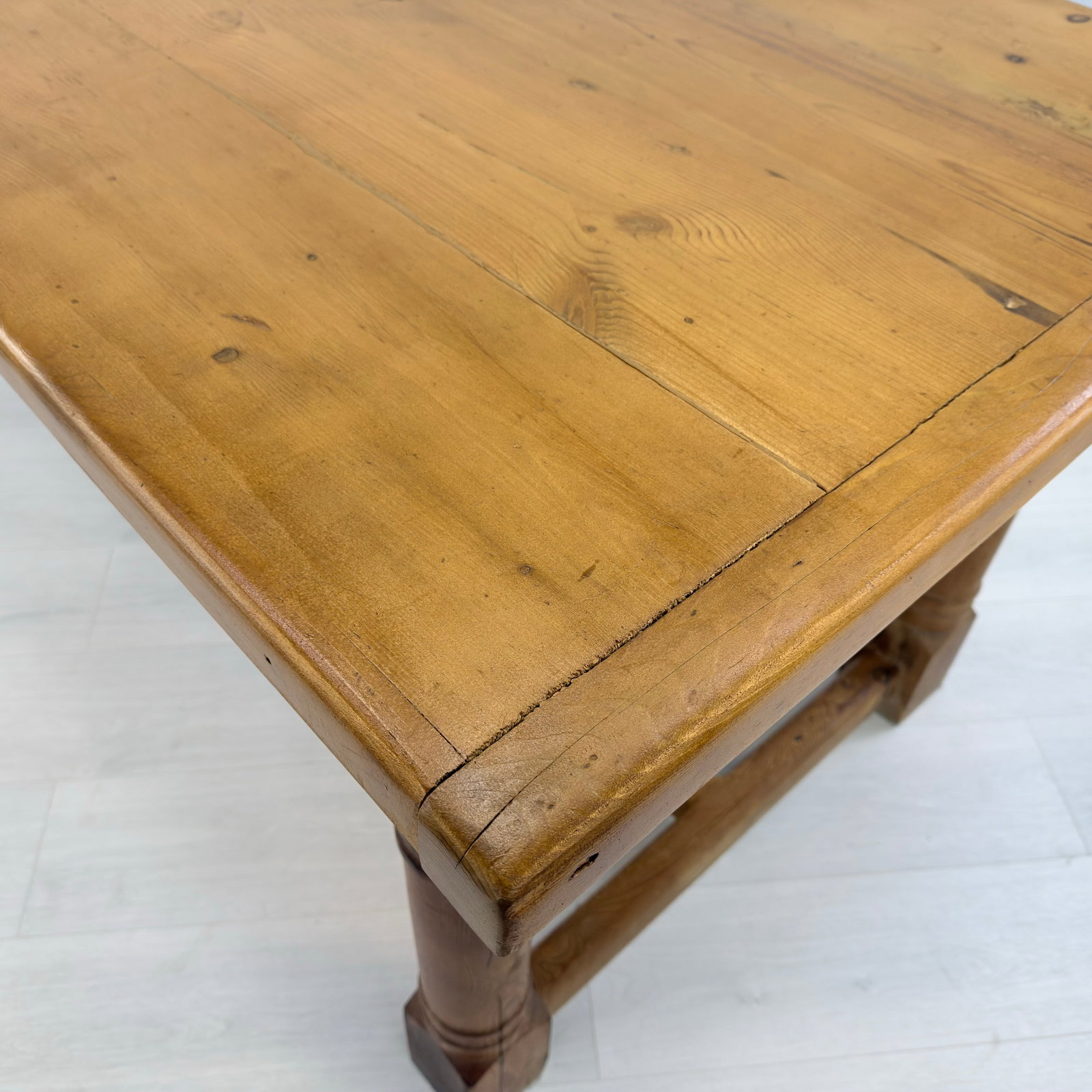 FARMHOUSE PINE DINING TABLE - 9