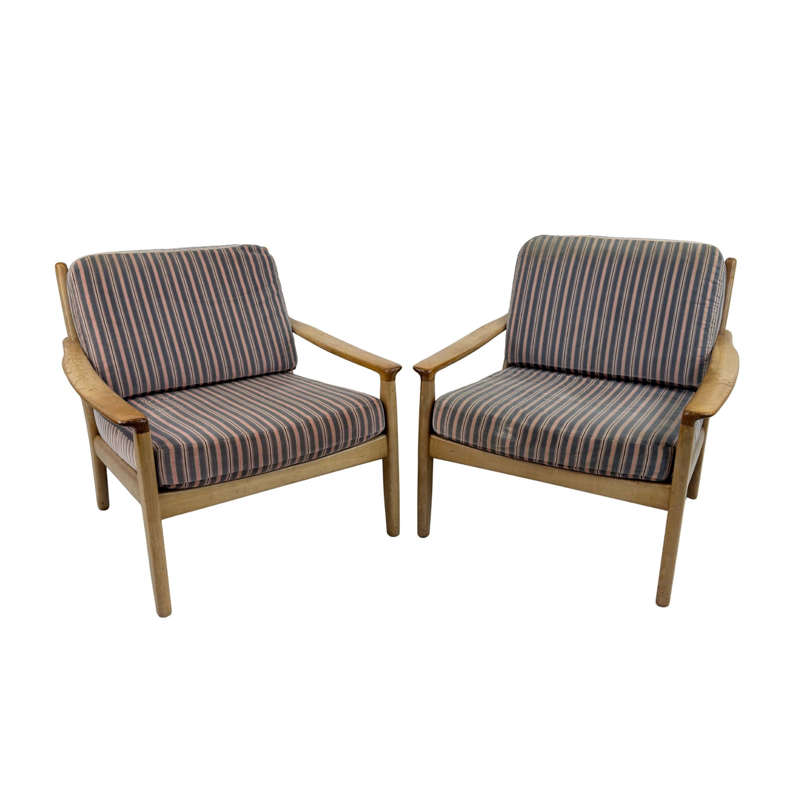 DANISH LOUNGE CHAIRS MANNER OF KAI KRISTIANSEN, A PAIR (1 of 16)