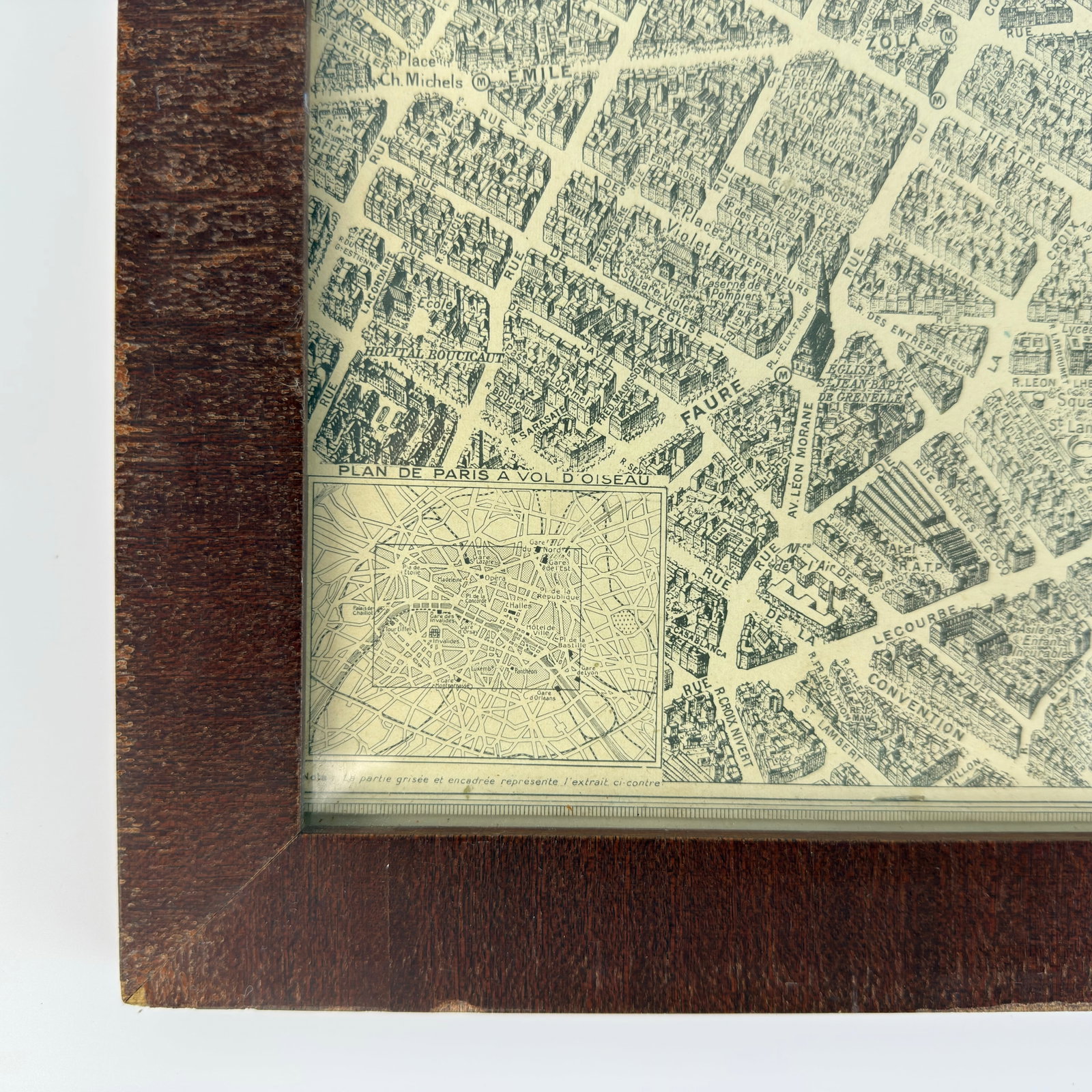 PLAN DE PARIS A VOL D’OESEAU MAP - 3