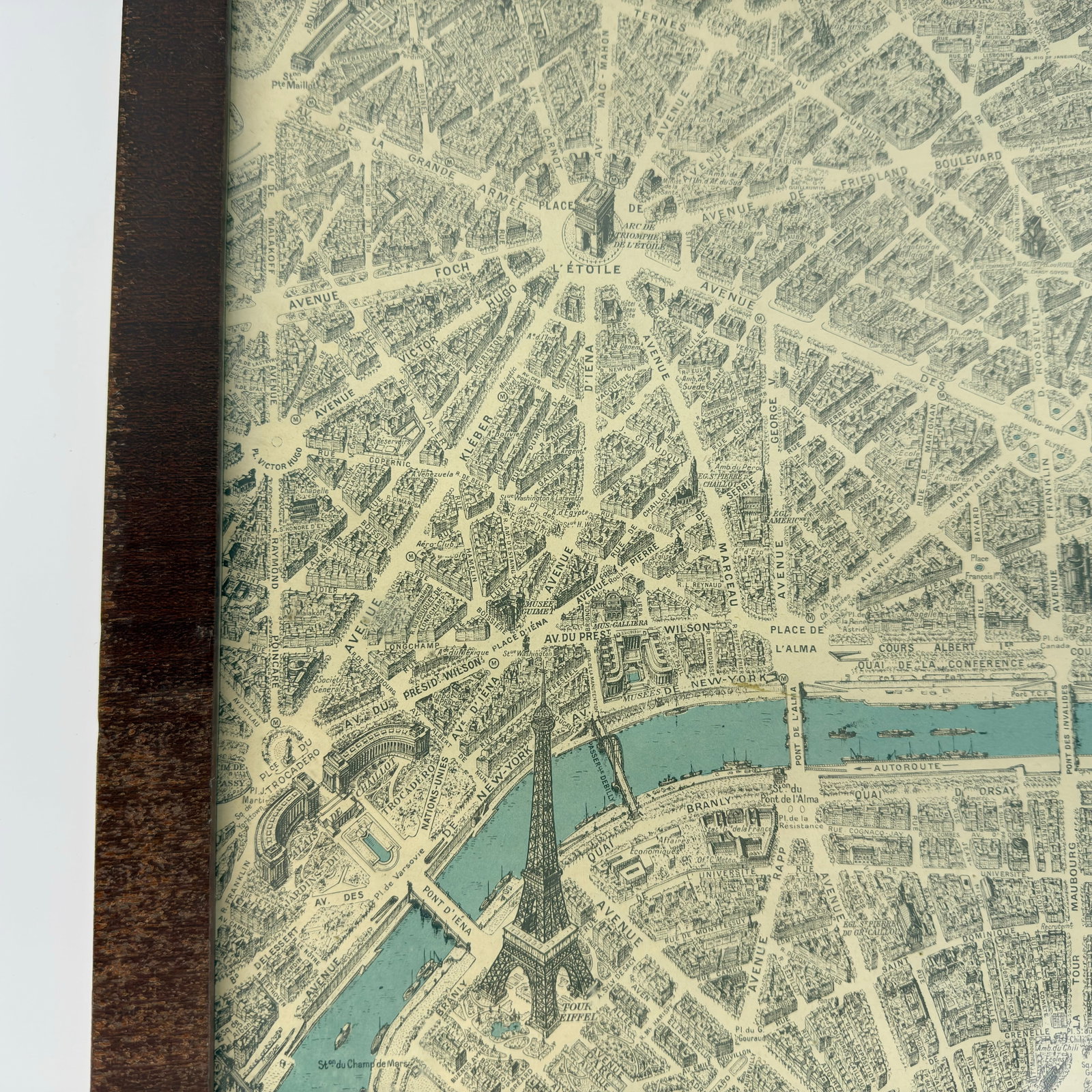 PLAN DE PARIS A VOL D’OESEAU MAP - 4