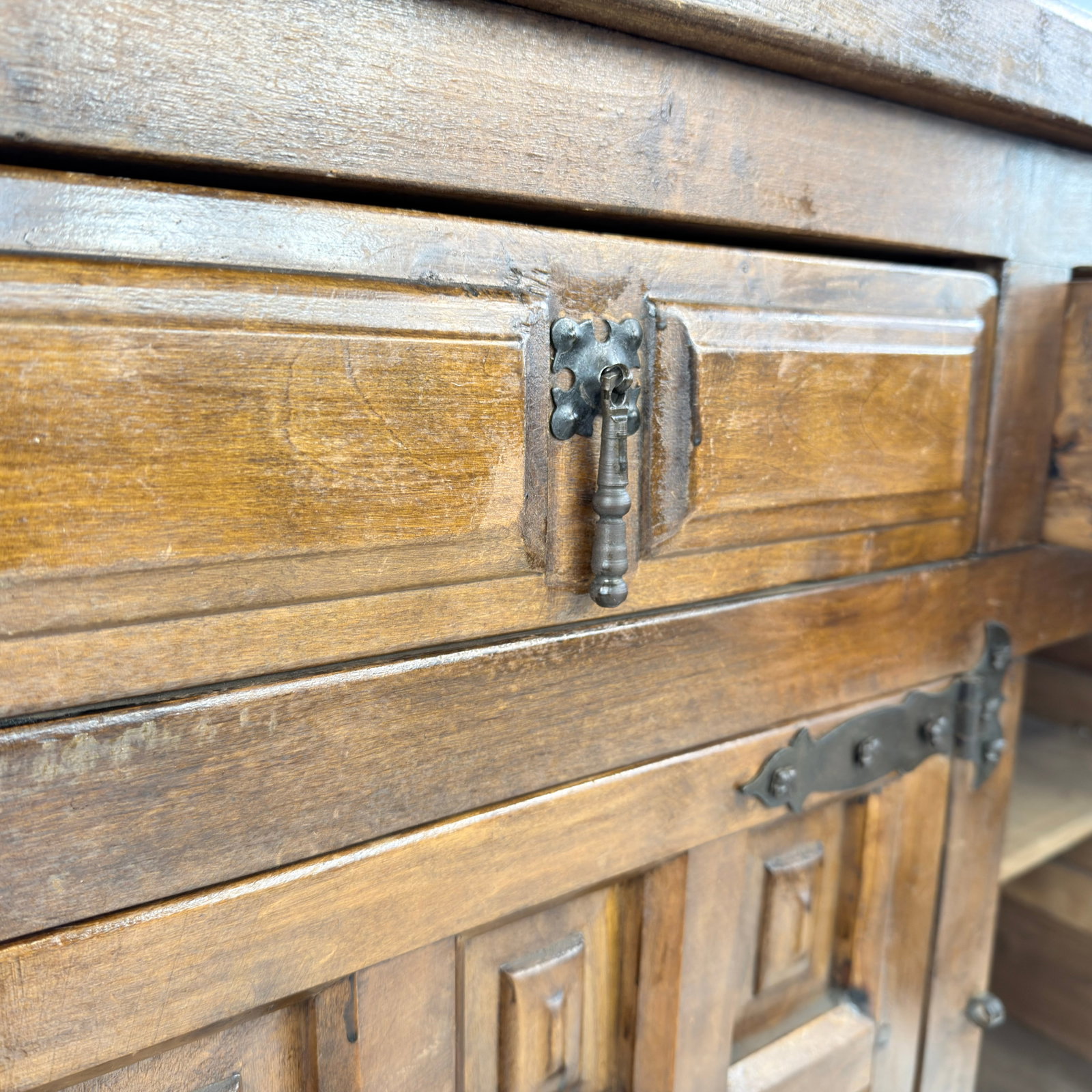 SPANISH BRUTALIST SIDEBOARD - 12
