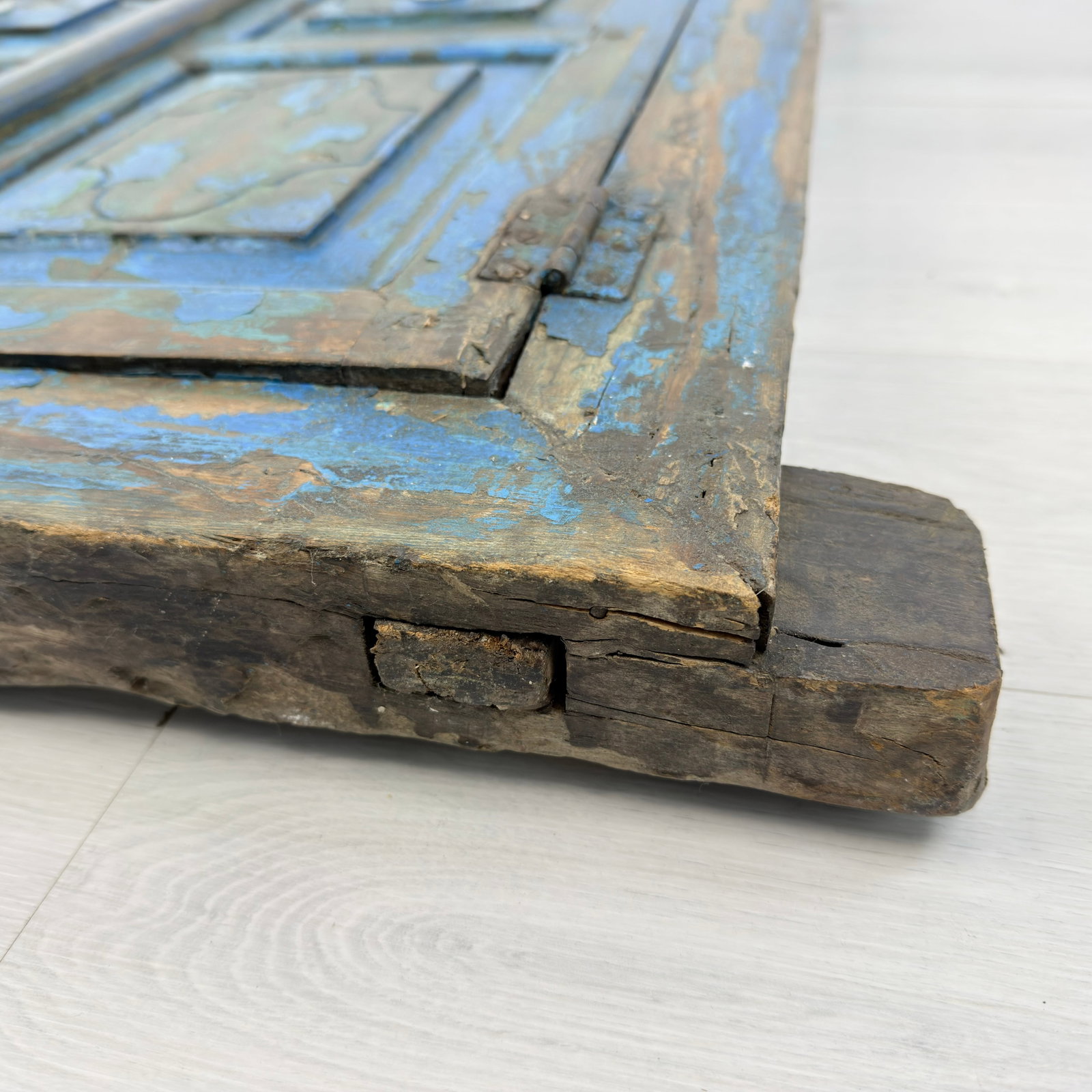 ANTIQUE WINDOW FRAME MIRROR - 13