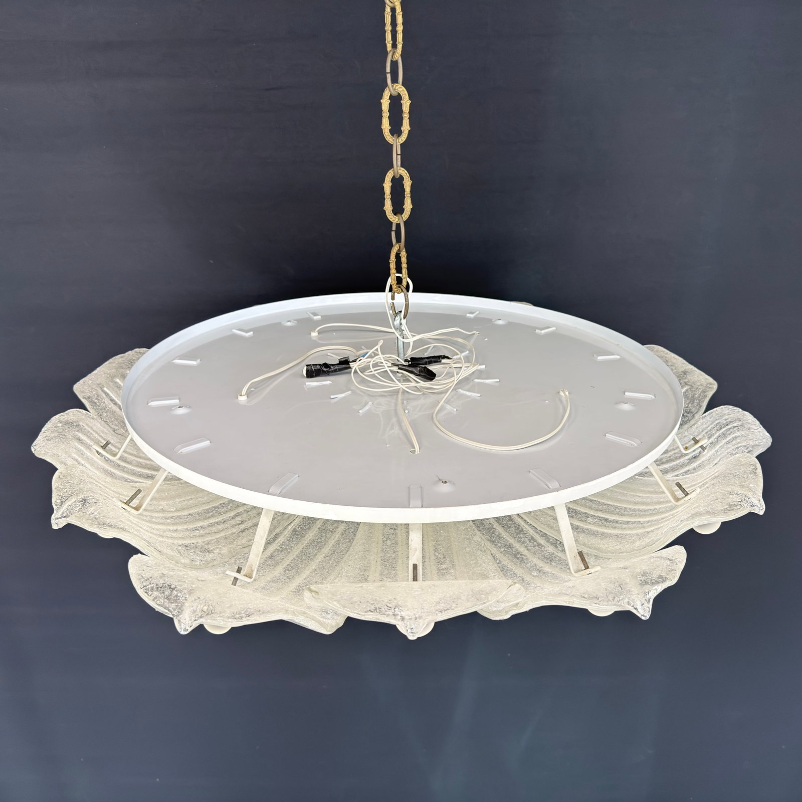 ITALIAN MURANO CEILING LIGHT - 9