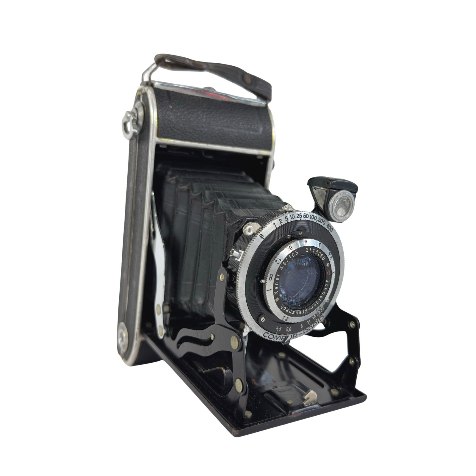 VINTAGE COMPUR RAPID CAMERA: Dimensions: W 7.5" x D 5.3". Vintage Compur Rapid Camera