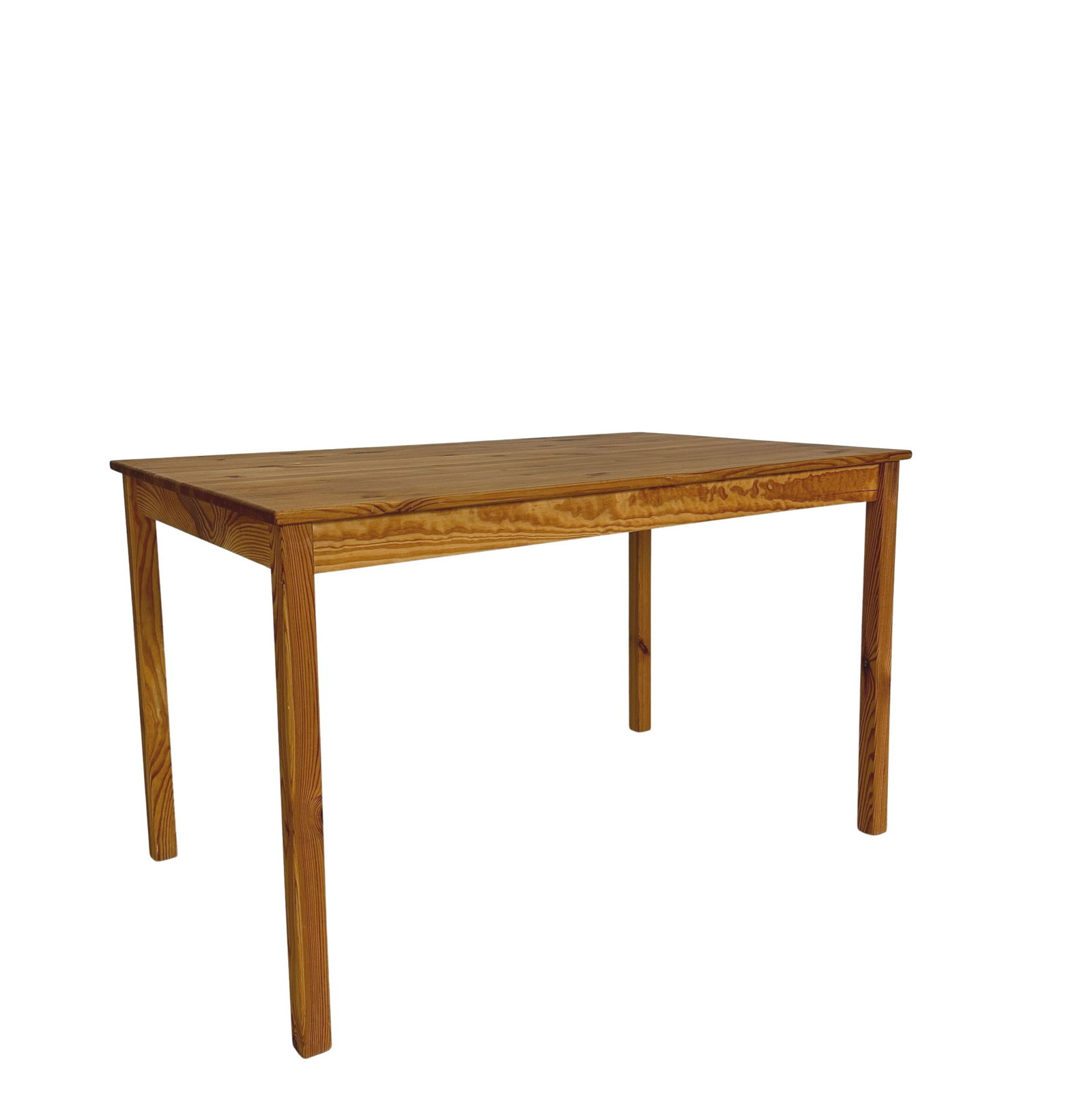 DANISH PINE KITCHEN TABLE: Dimensions: H 28.7” x W 47.3” x D 29.7”. Vintage Danish pine kitchen or dining table.