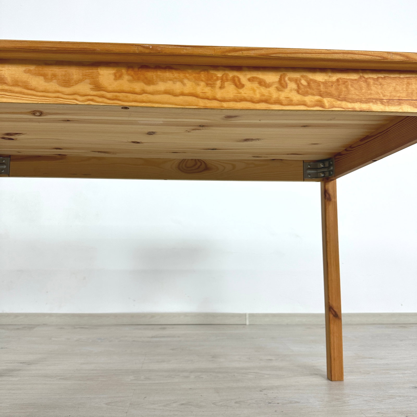 DANISH PINE KITCHEN TABLE - 6