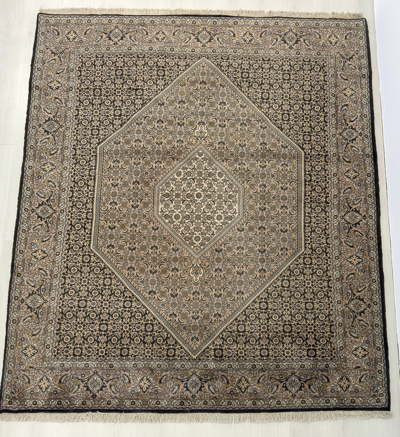 HAND-KNOTTED INDO PERSIAN BIDJAR RUG (1 of 10)