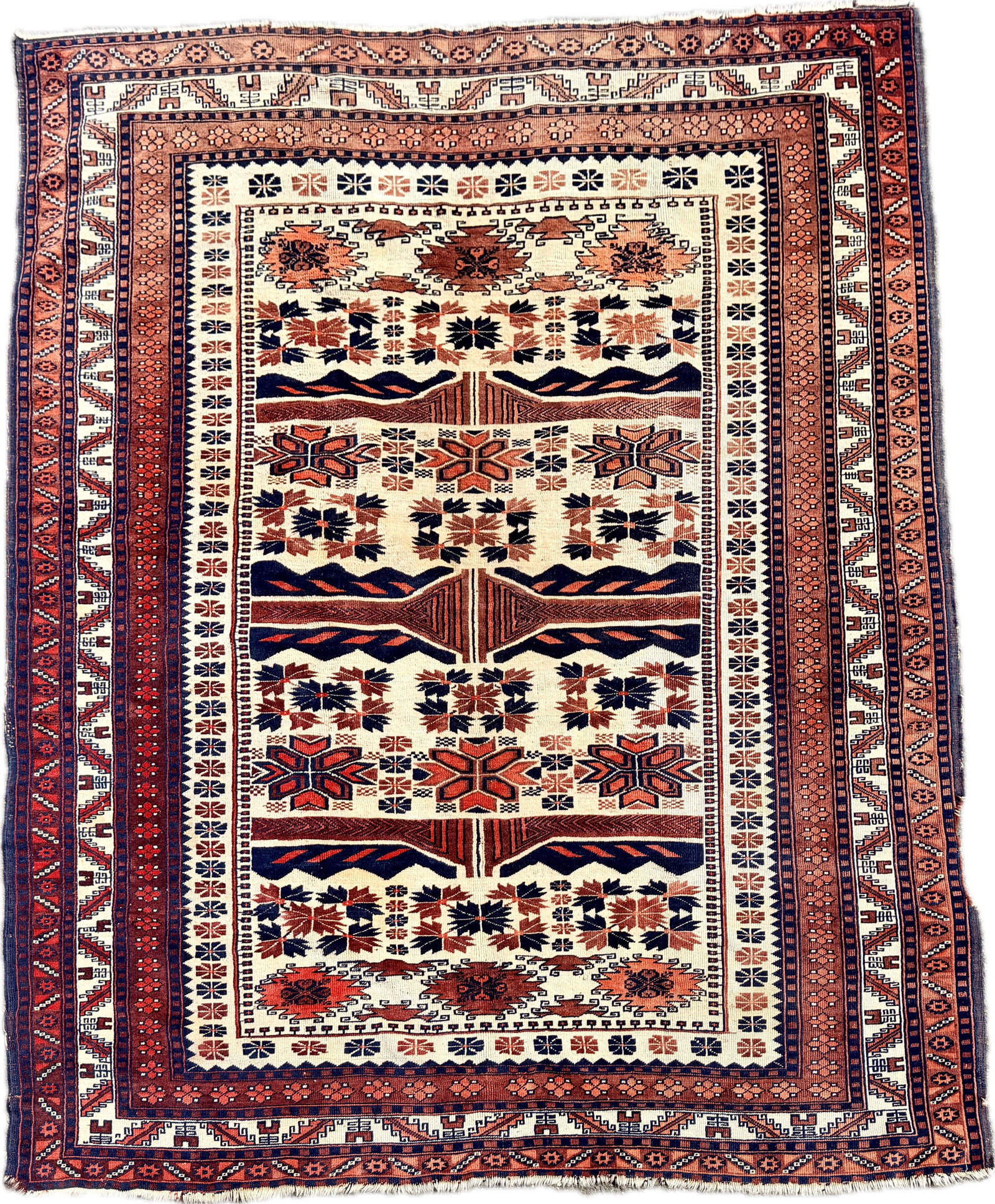 FINE HAND-KNOTTED AFGHAN WOOL RUG (1 of 10)