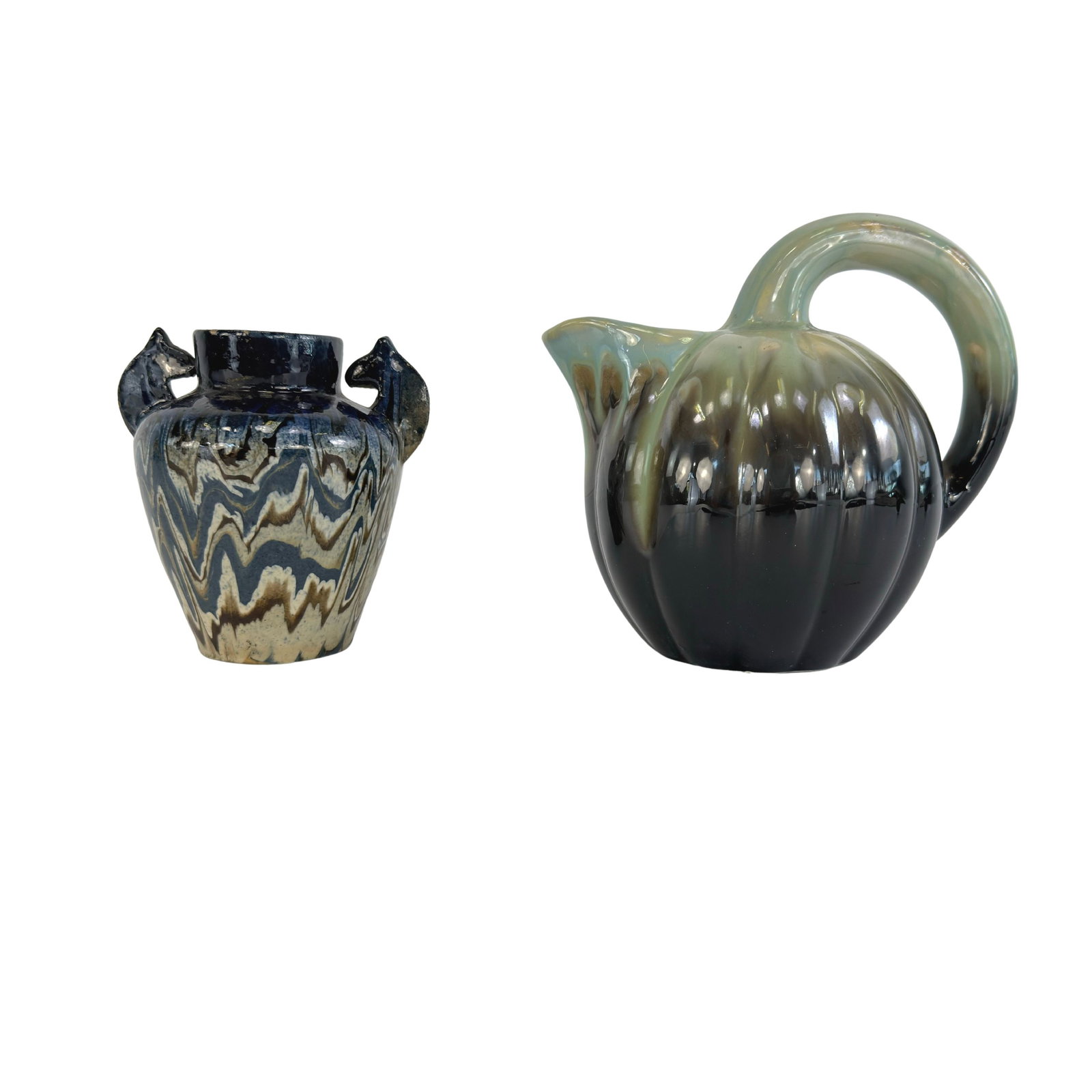 VINTAGE CERAMIC JUGS, A PAIR (1 of 7)