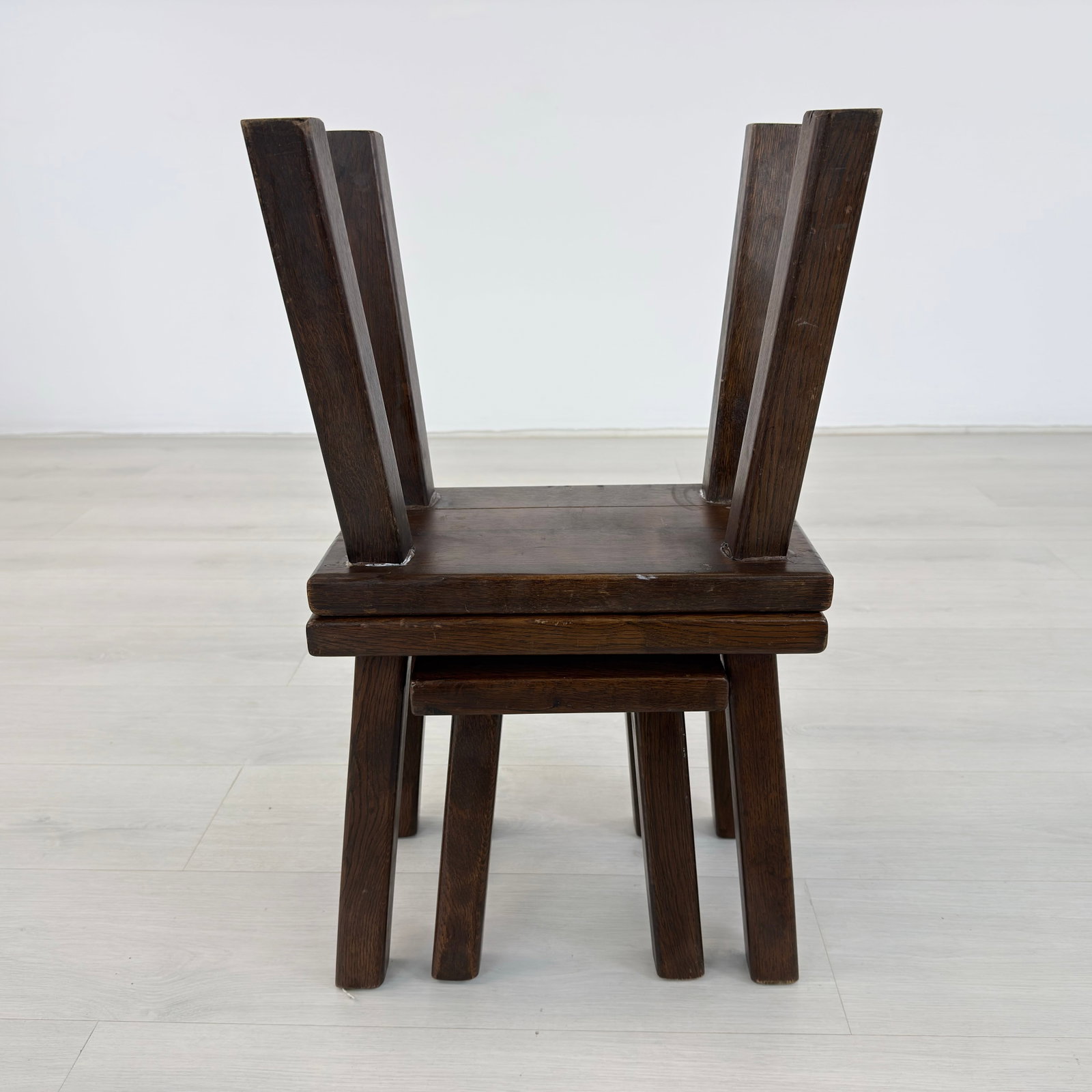 (3) BRUTALIST NESTING TABLES - 7