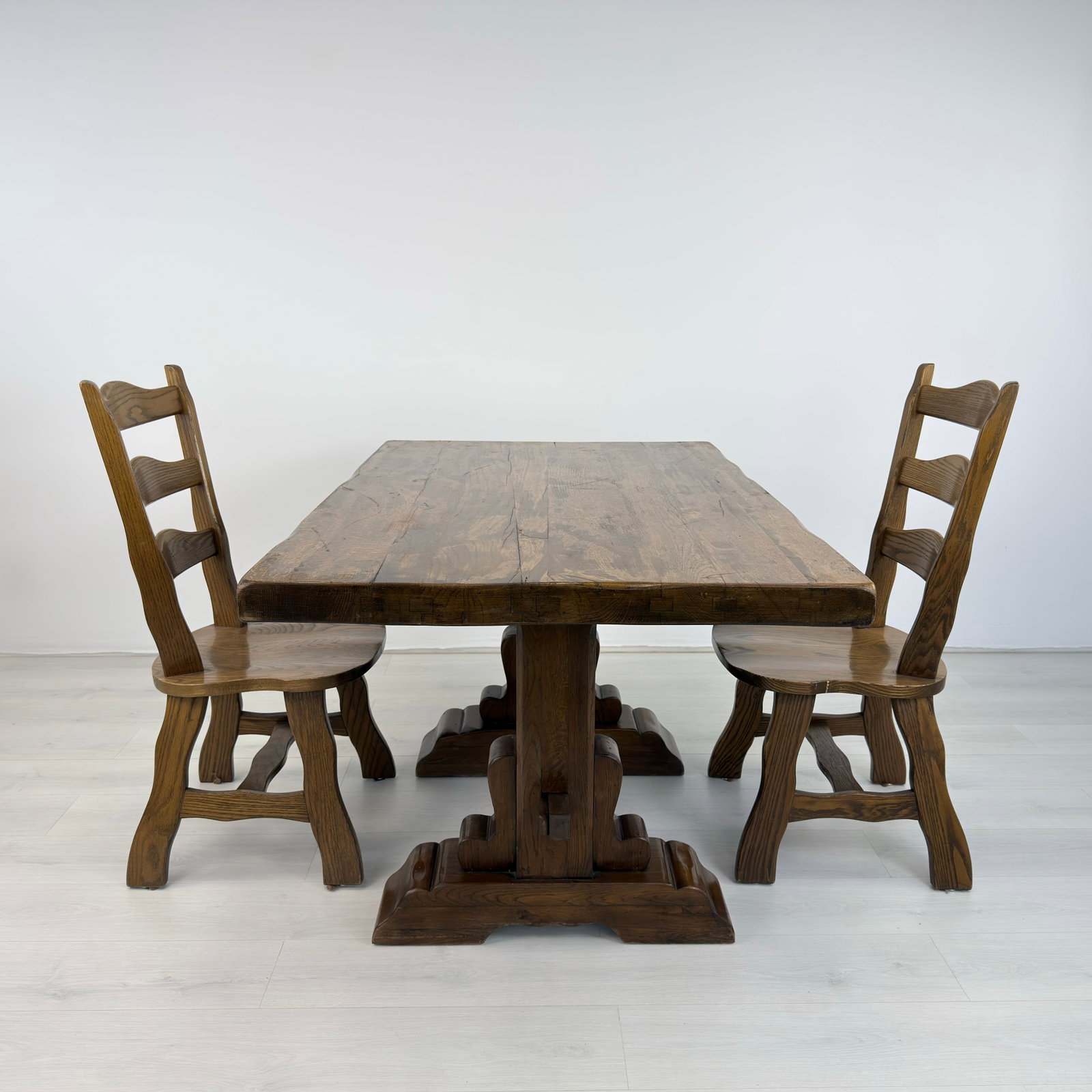 TRESTLE FARMHOUSE DINING TABLE - 12