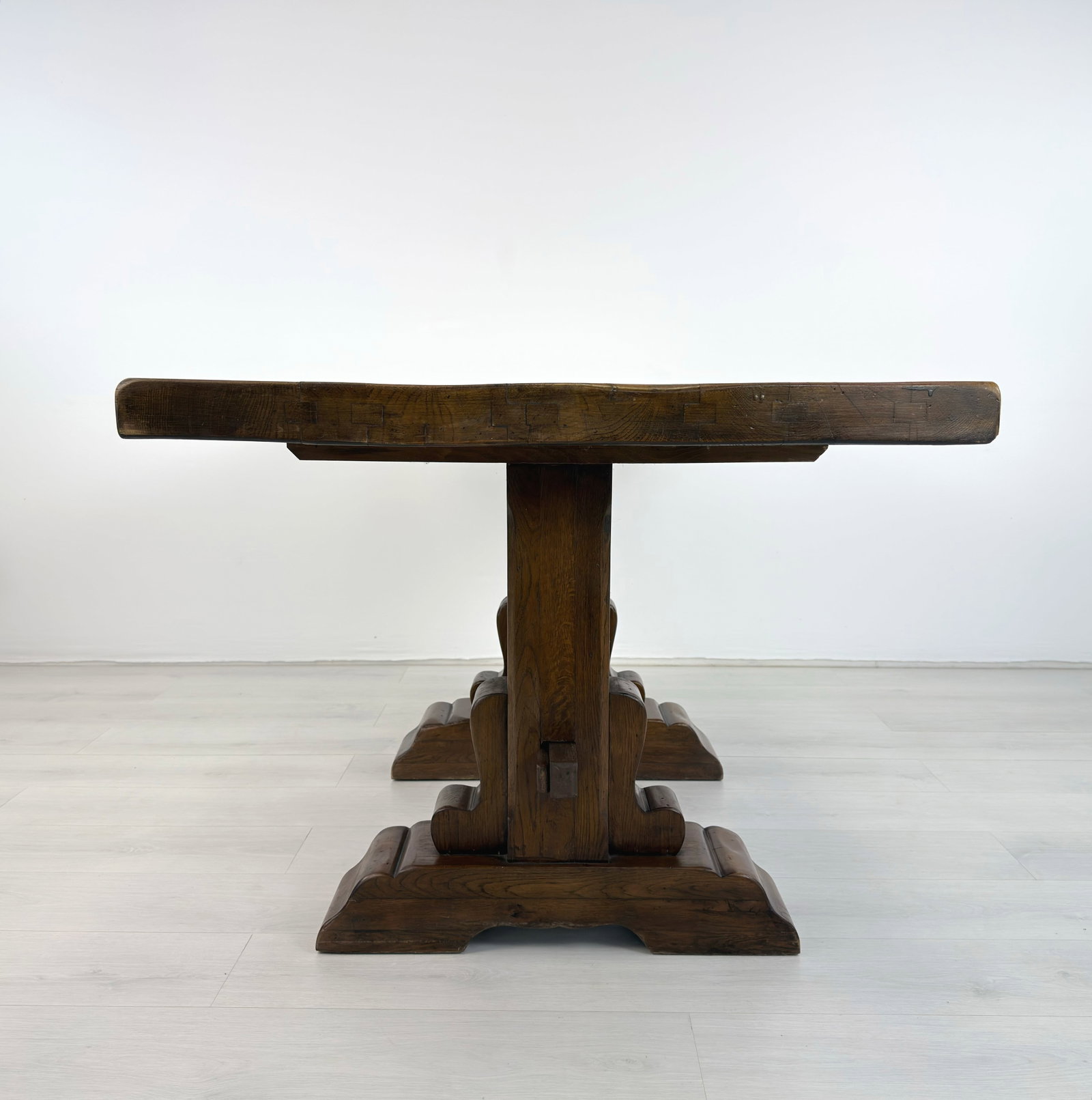 TRESTLE FARMHOUSE DINING TABLE - 5