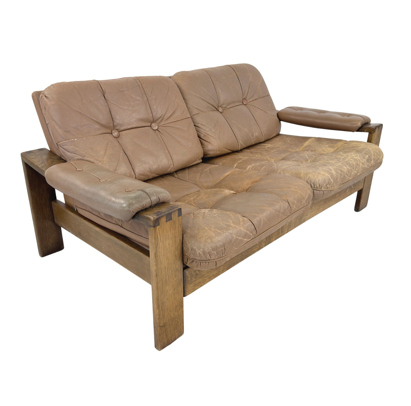 CARL STRAUB LEATHER SOFA (1 of 14)