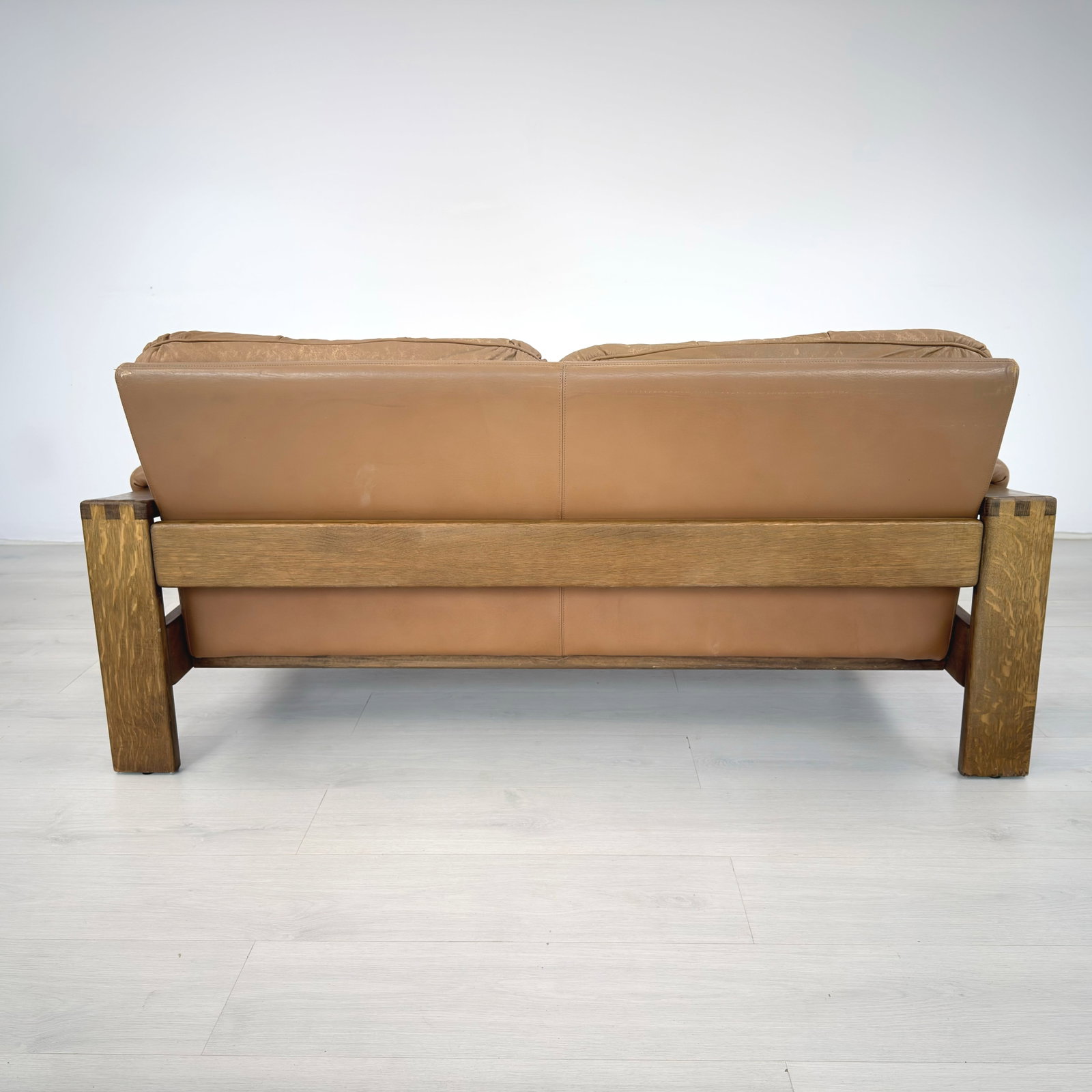 CARL STRAUB LEATHER SOFA - 8