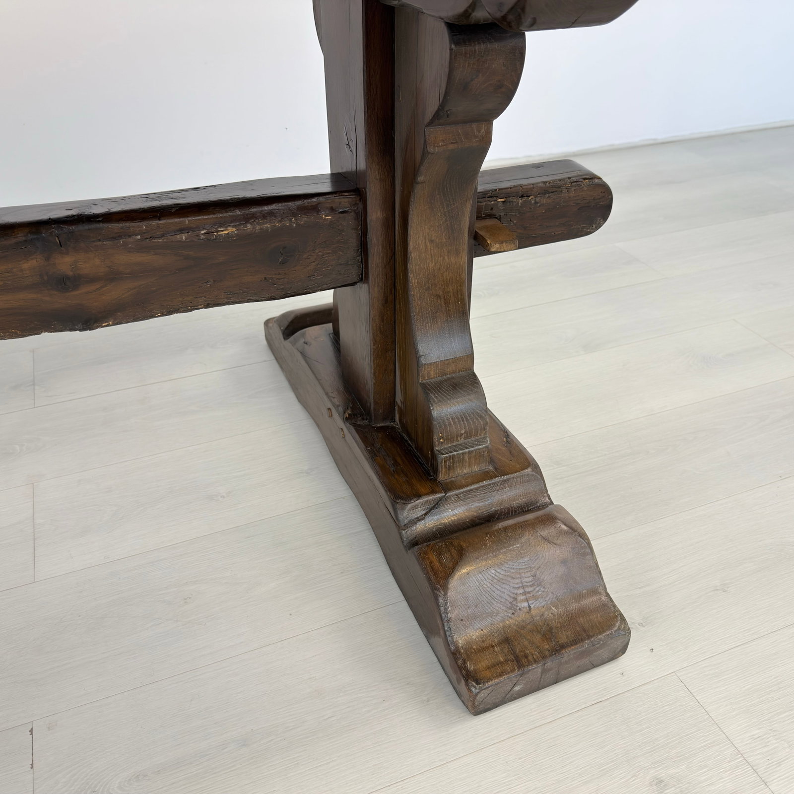 ANTIQUE FARMHOUSE DINING TABLE - 14