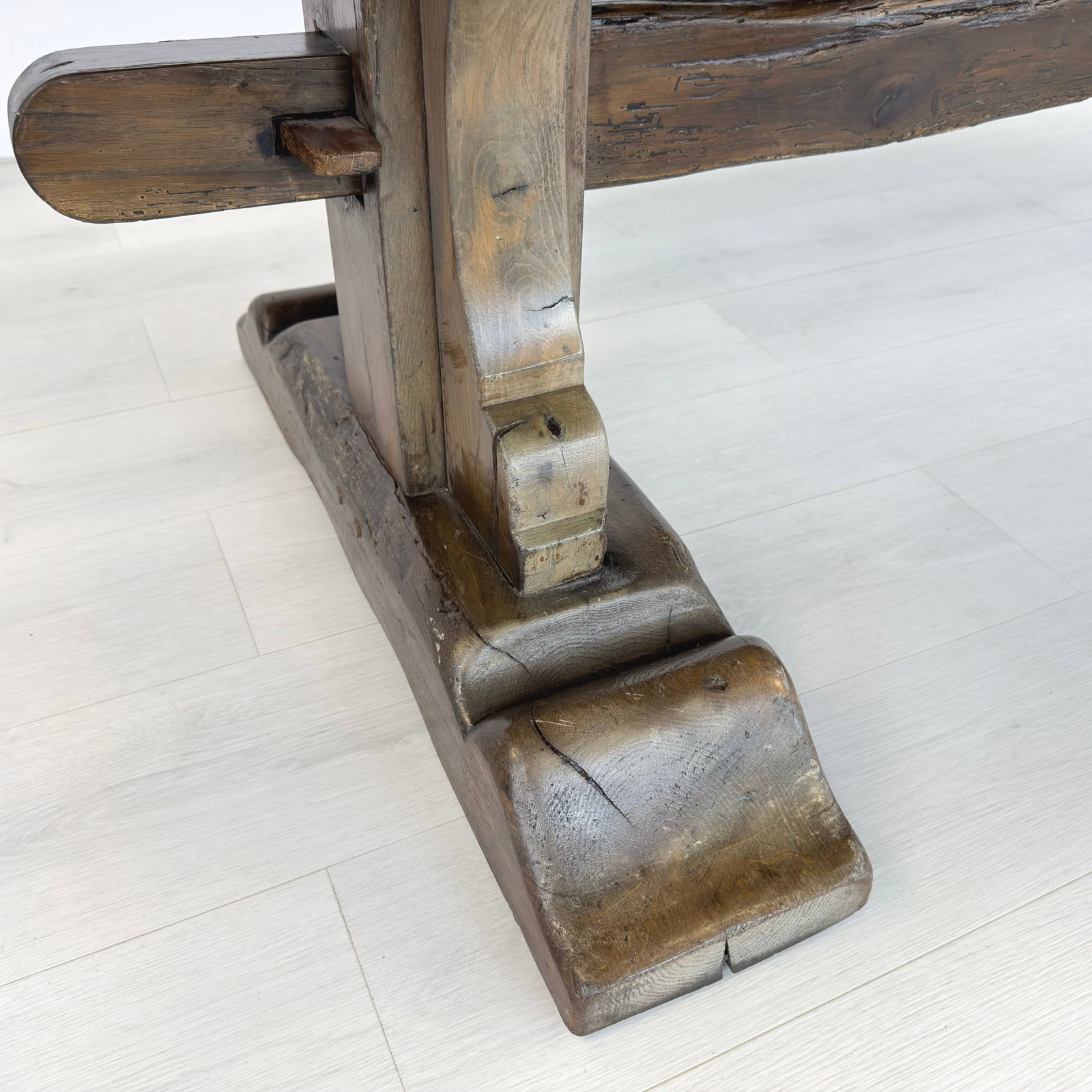 ANTIQUE FARMHOUSE DINING TABLE - 15