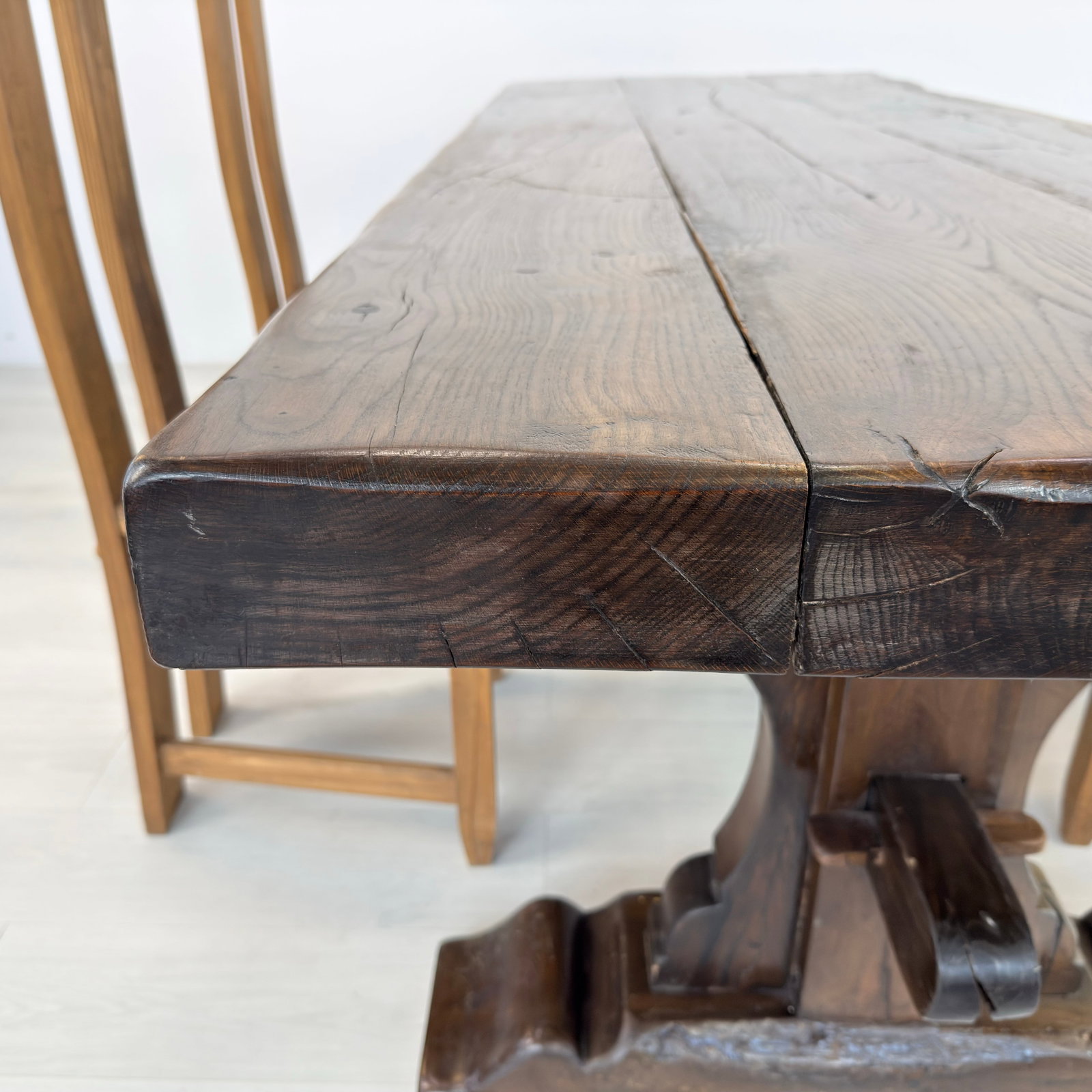 ANTIQUE FARMHOUSE DINING TABLE - 16