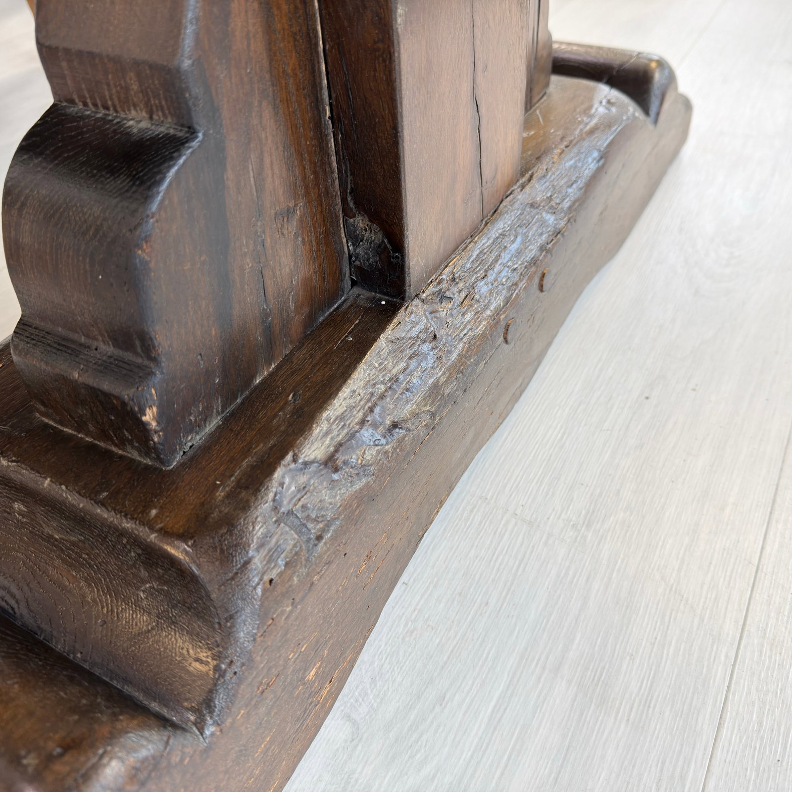 ANTIQUE FARMHOUSE DINING TABLE - 17