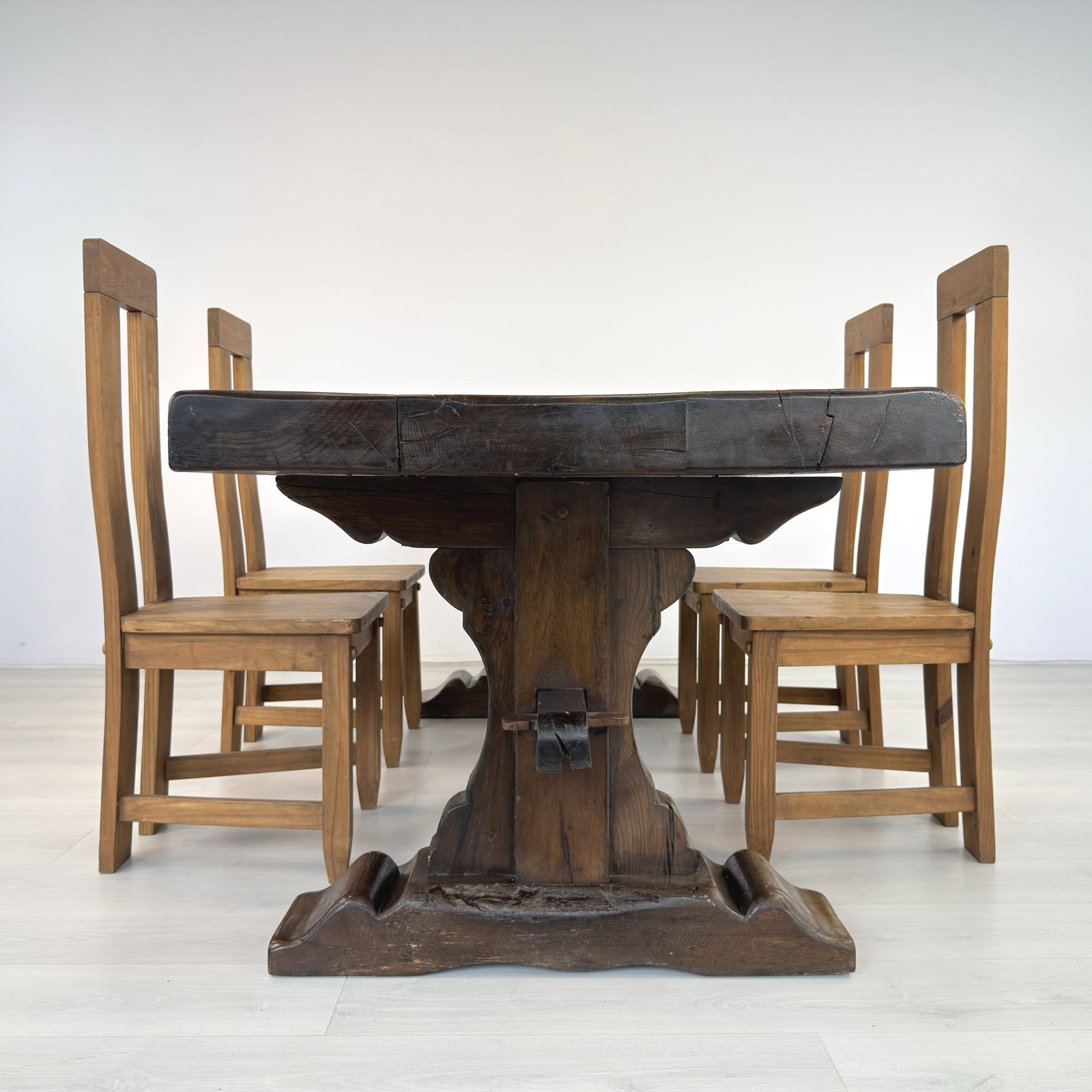 ANTIQUE FARMHOUSE DINING TABLE - 18