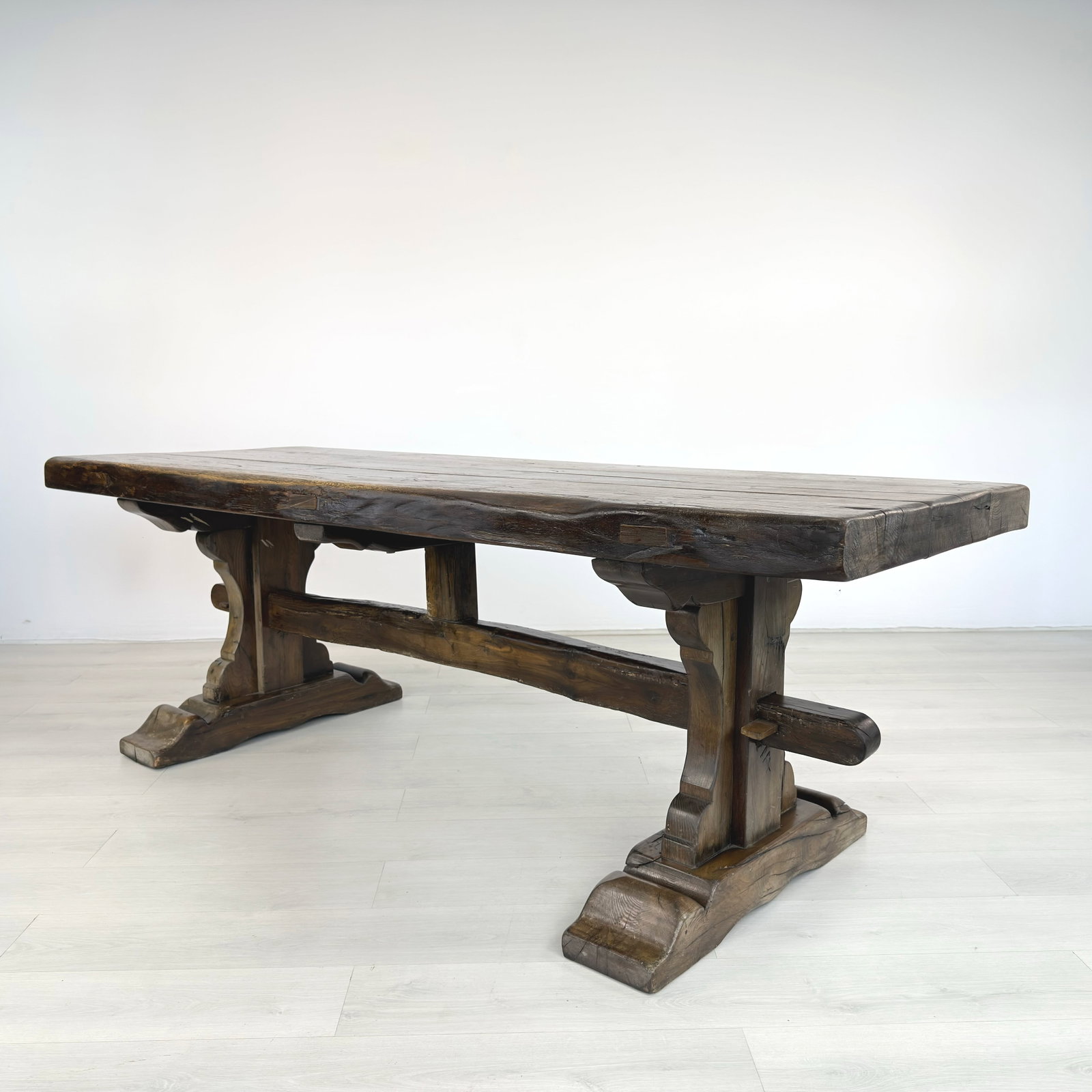 ANTIQUE FARMHOUSE DINING TABLE - 3