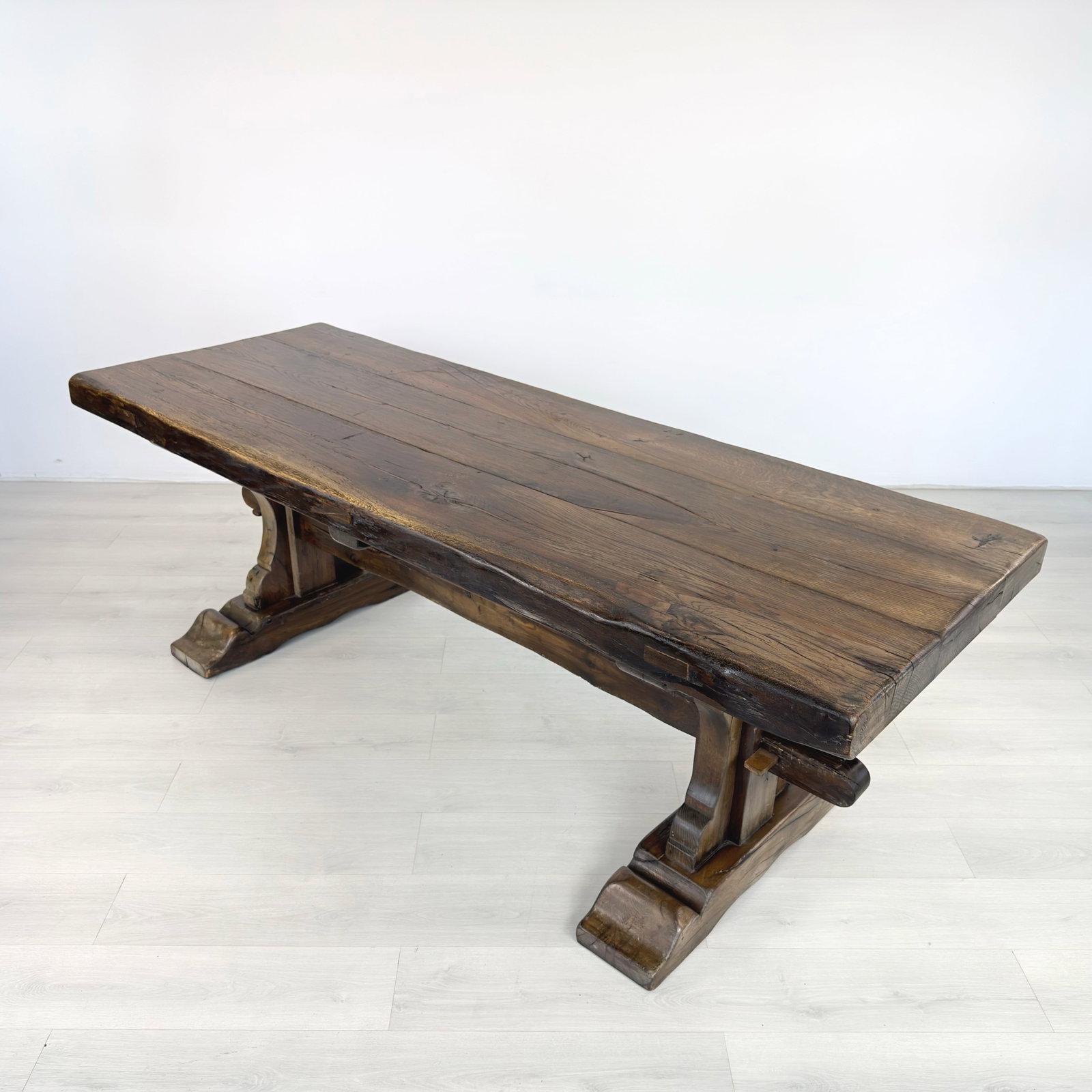 ANTIQUE FARMHOUSE DINING TABLE - 4