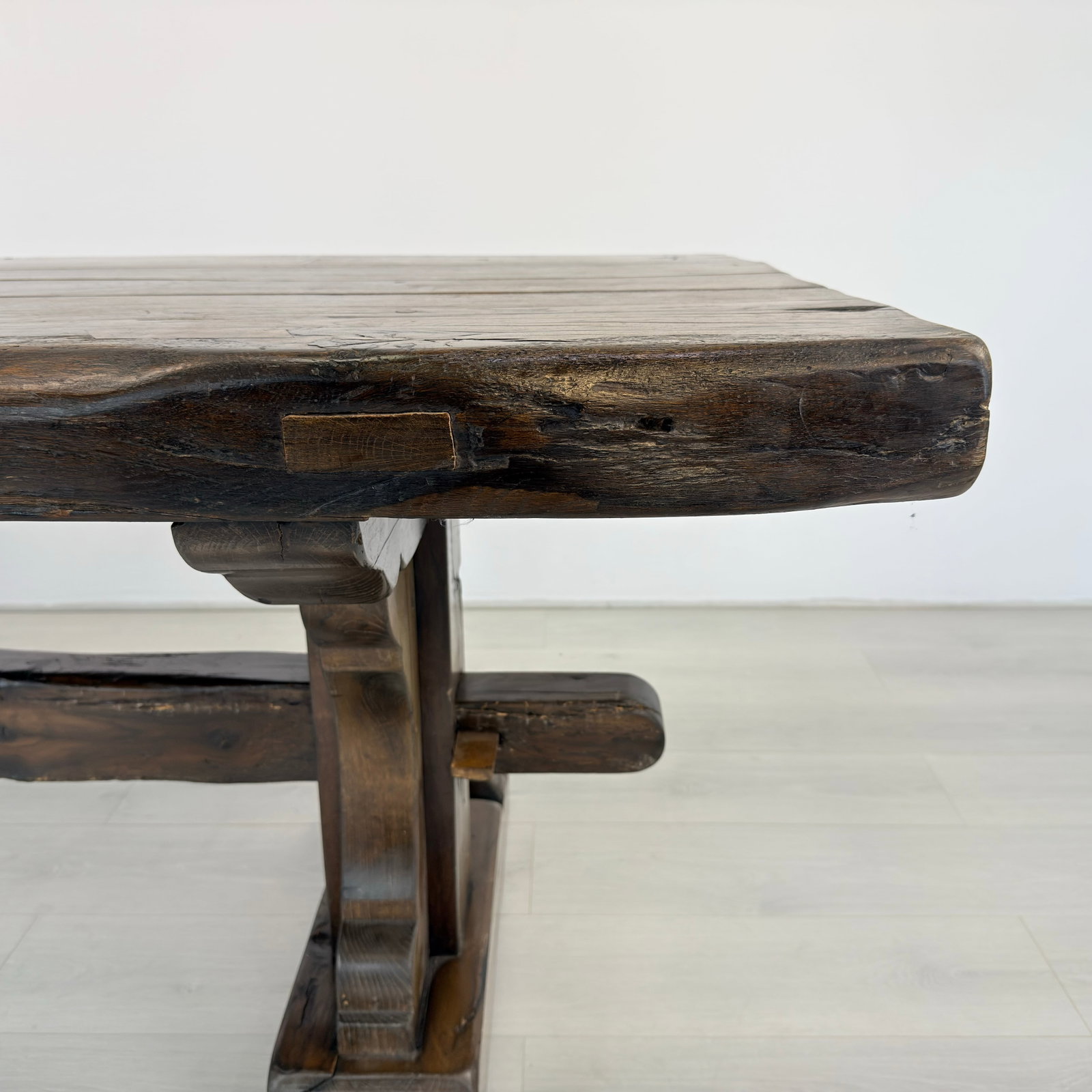 ANTIQUE FARMHOUSE DINING TABLE - 5