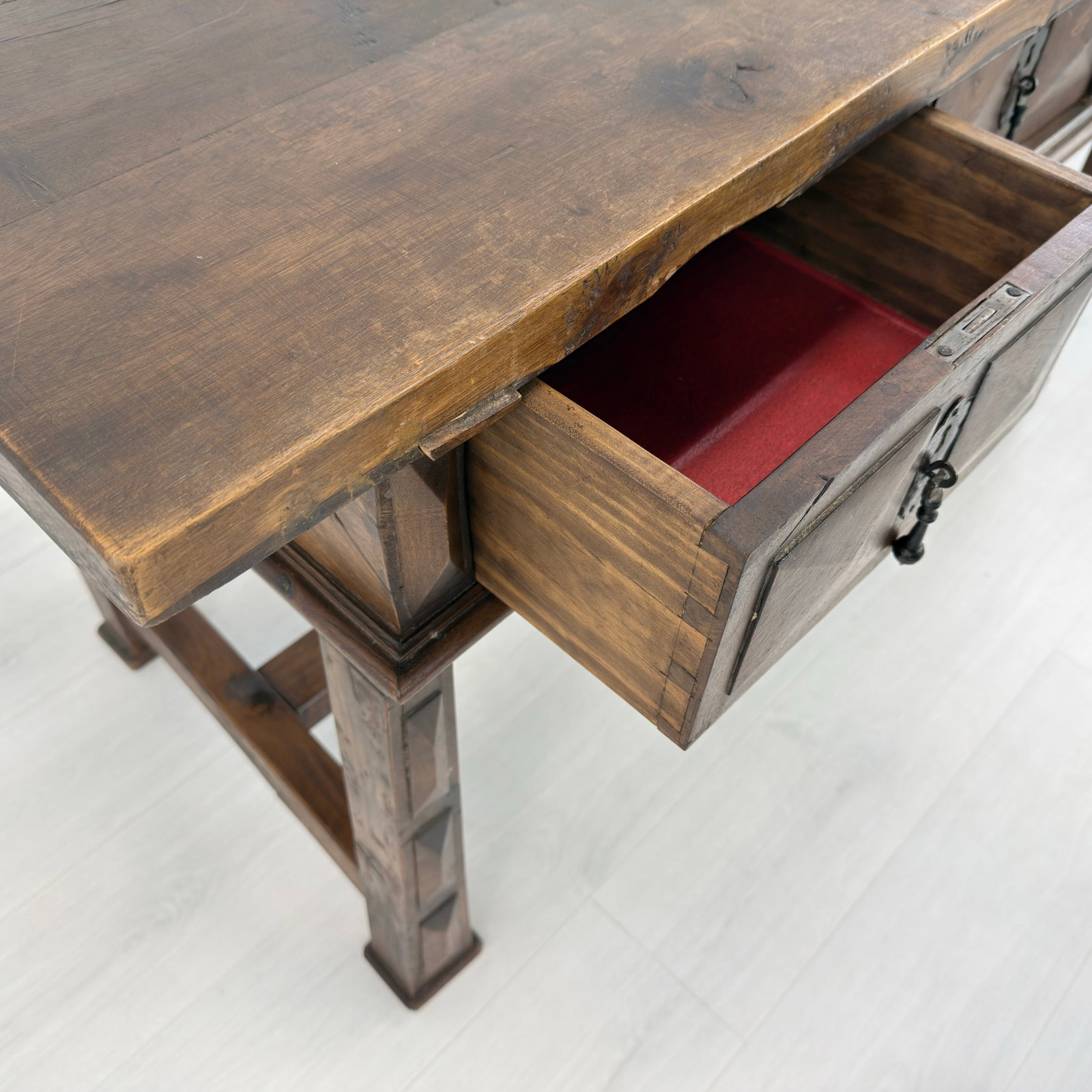 ANTIQUE SPANISH CONSOLE TABLE - 11