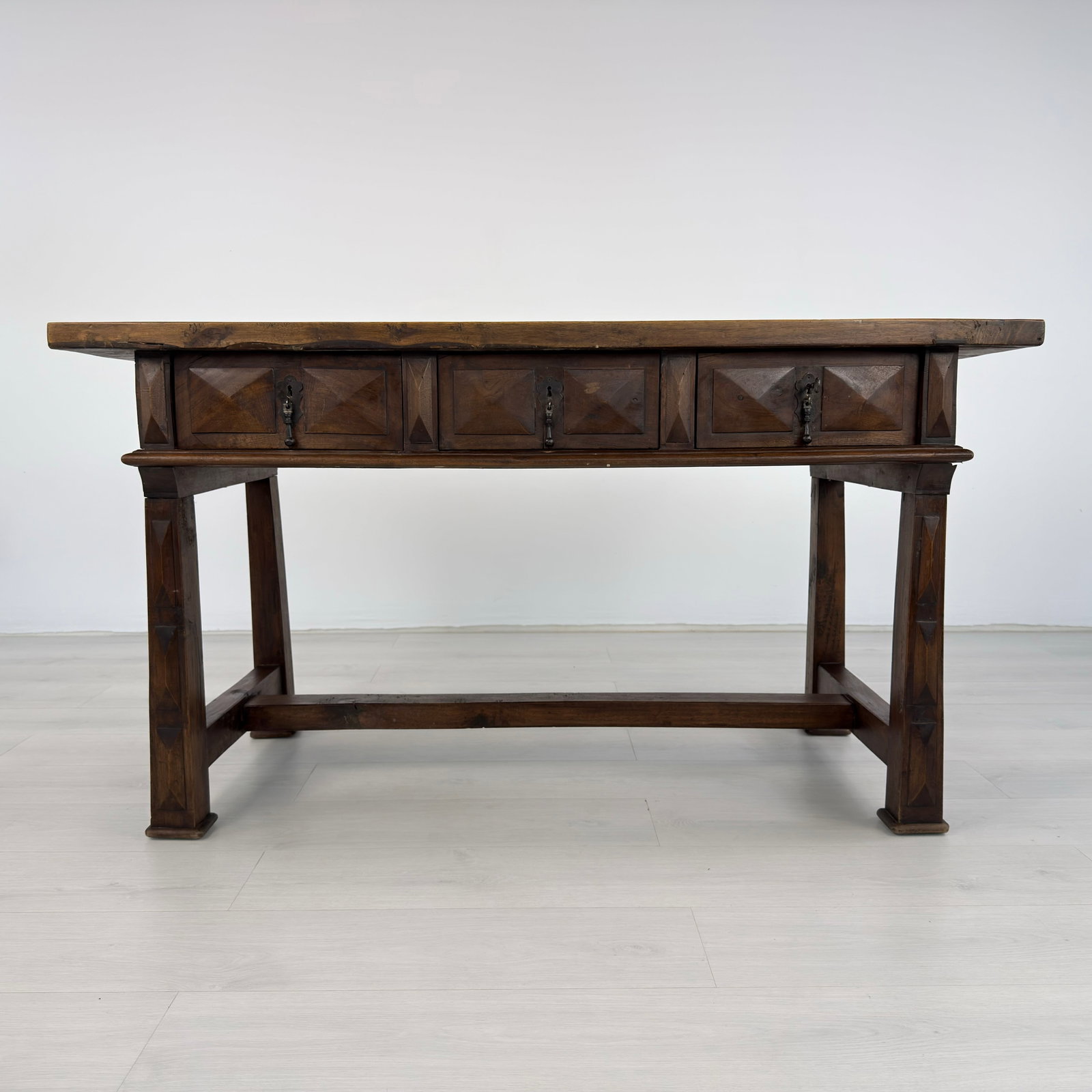 ANTIQUE SPANISH CONSOLE TABLE - 7
