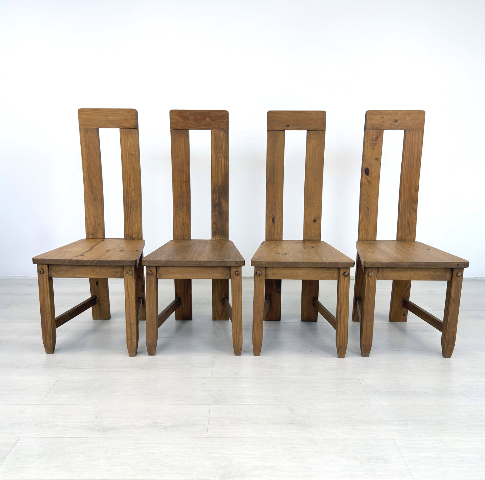 (4) BRUTALIST DINING CHAIRS - 2