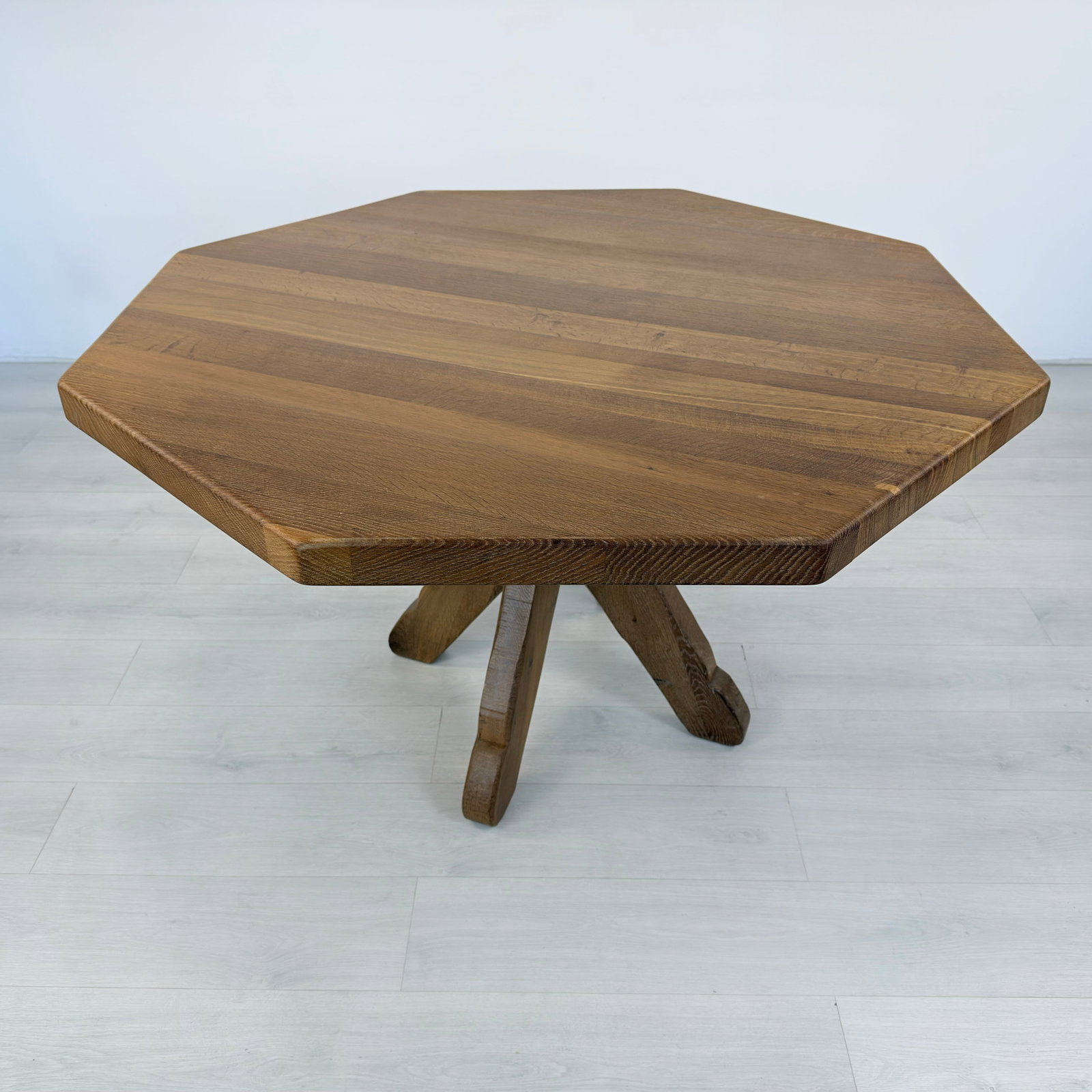 BRUTALIST DE PUYDT OAK DINING TABLE - 2