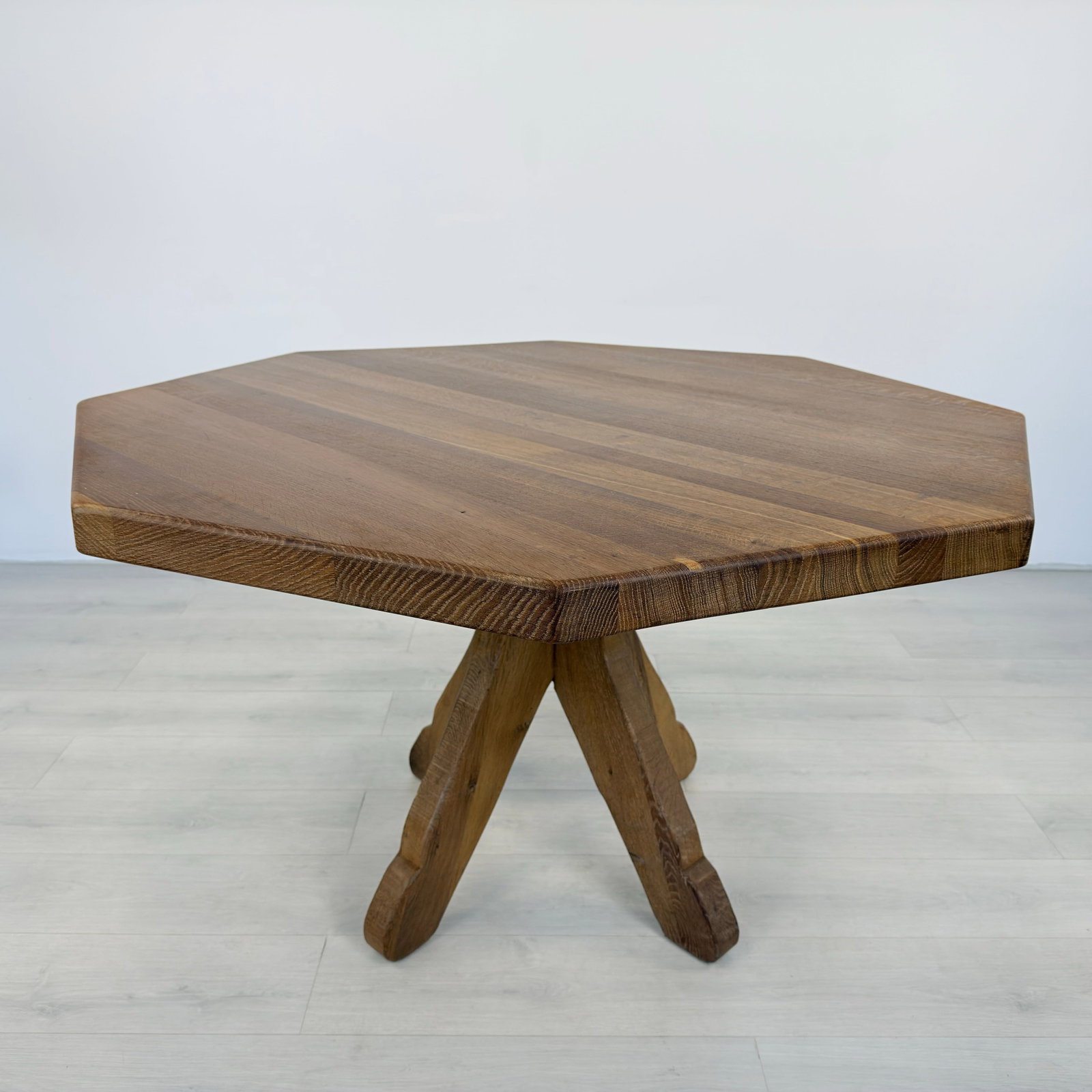 BRUTALIST DE PUYDT OAK DINING TABLE - 4