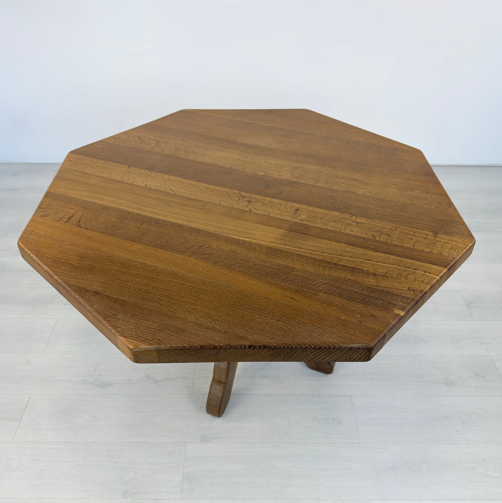 BRUTALIST DE PUYDT OAK DINING TABLE - 7