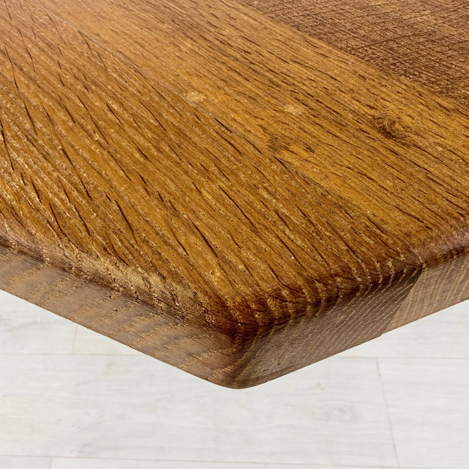 BRUTALIST DE PUYDT OAK DINING TABLE - 8