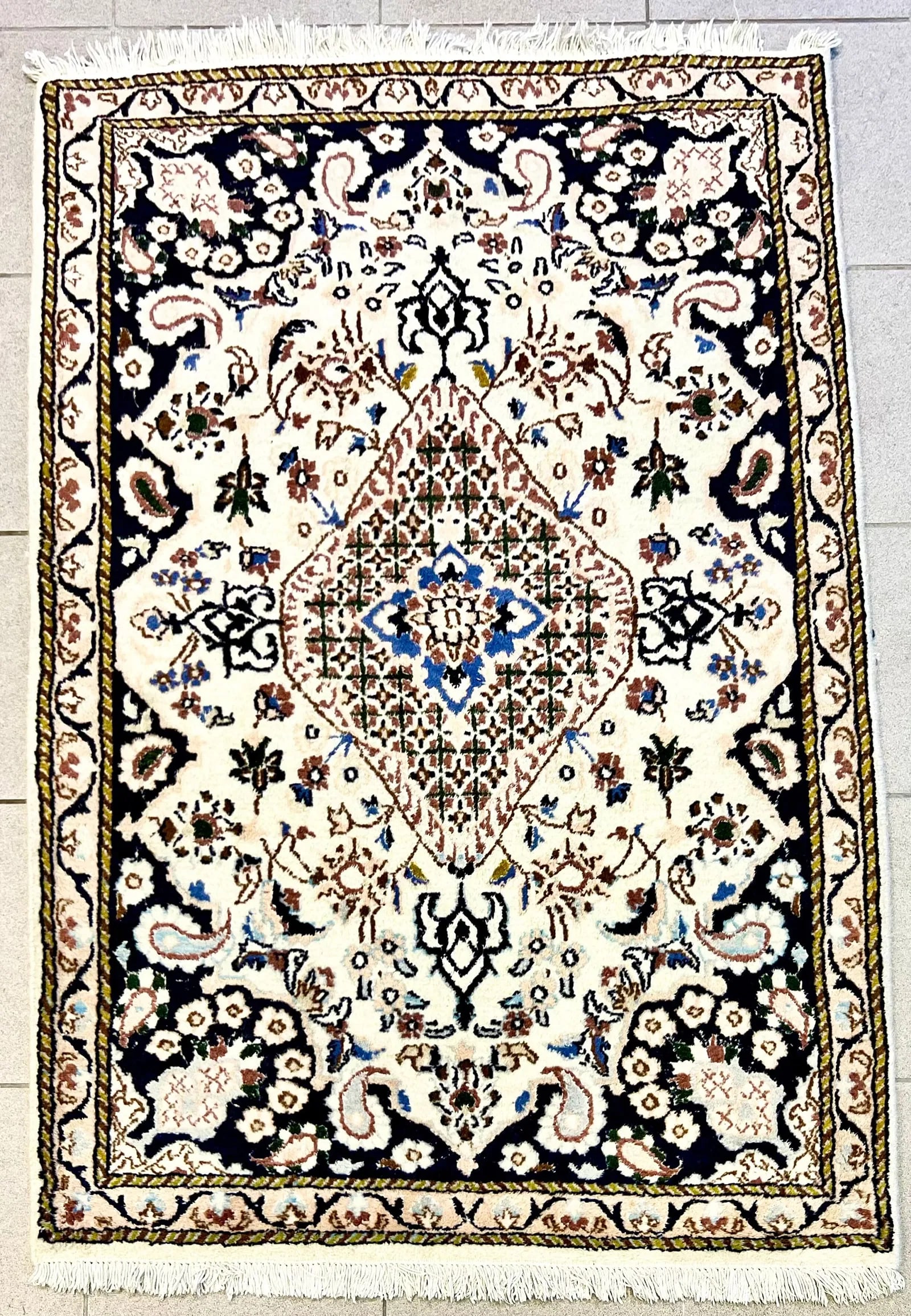 SMALL KIRMAN AREA RUG - 2
